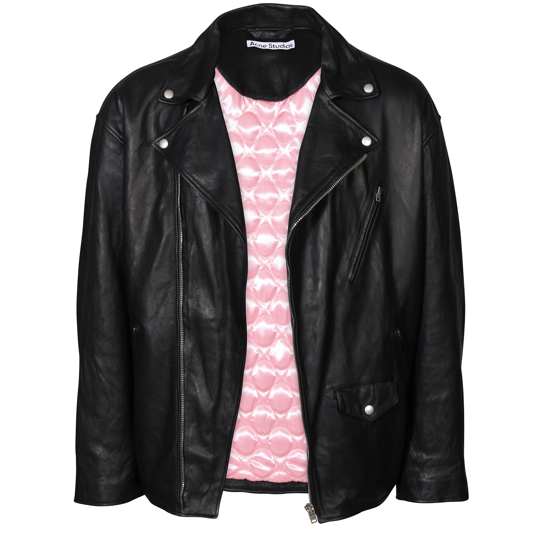 ACNE STUDIOS Vintage Leather Jacket in Black