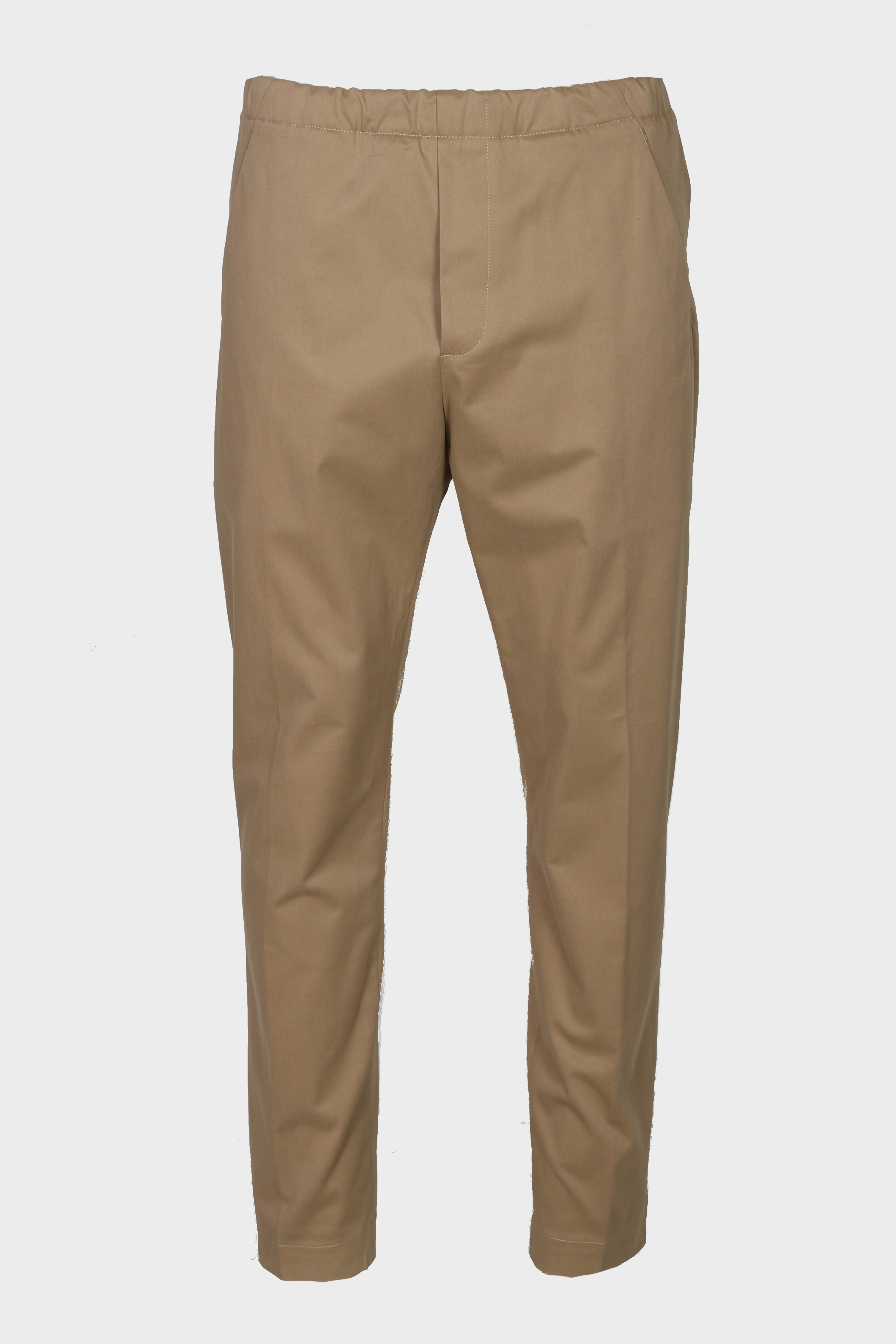NINE:INTHE:MORNING Mirco Soft Cotton Stretch Pant in Camel 54