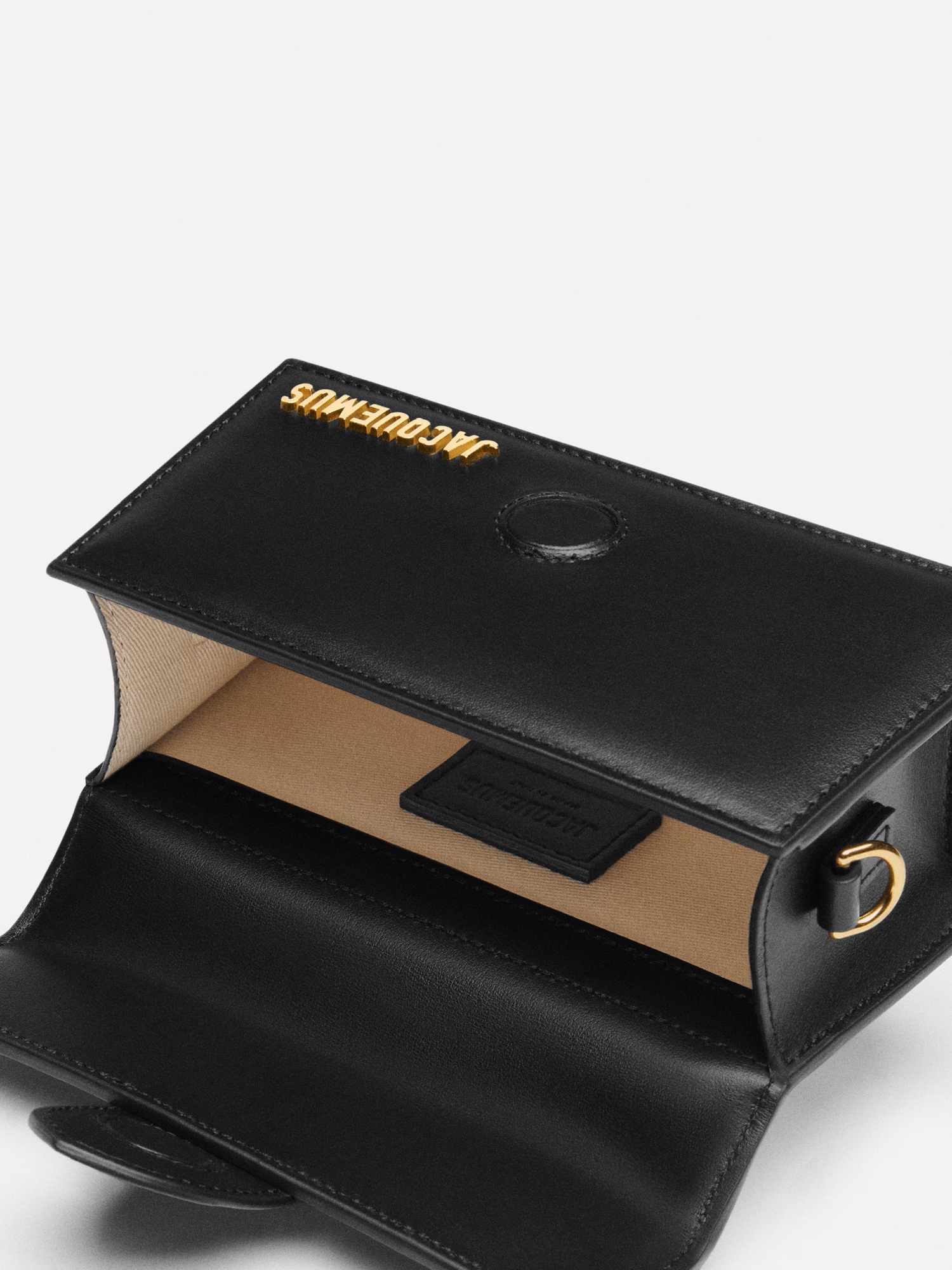 JACQUEMUS The Bambino in Black/Gold