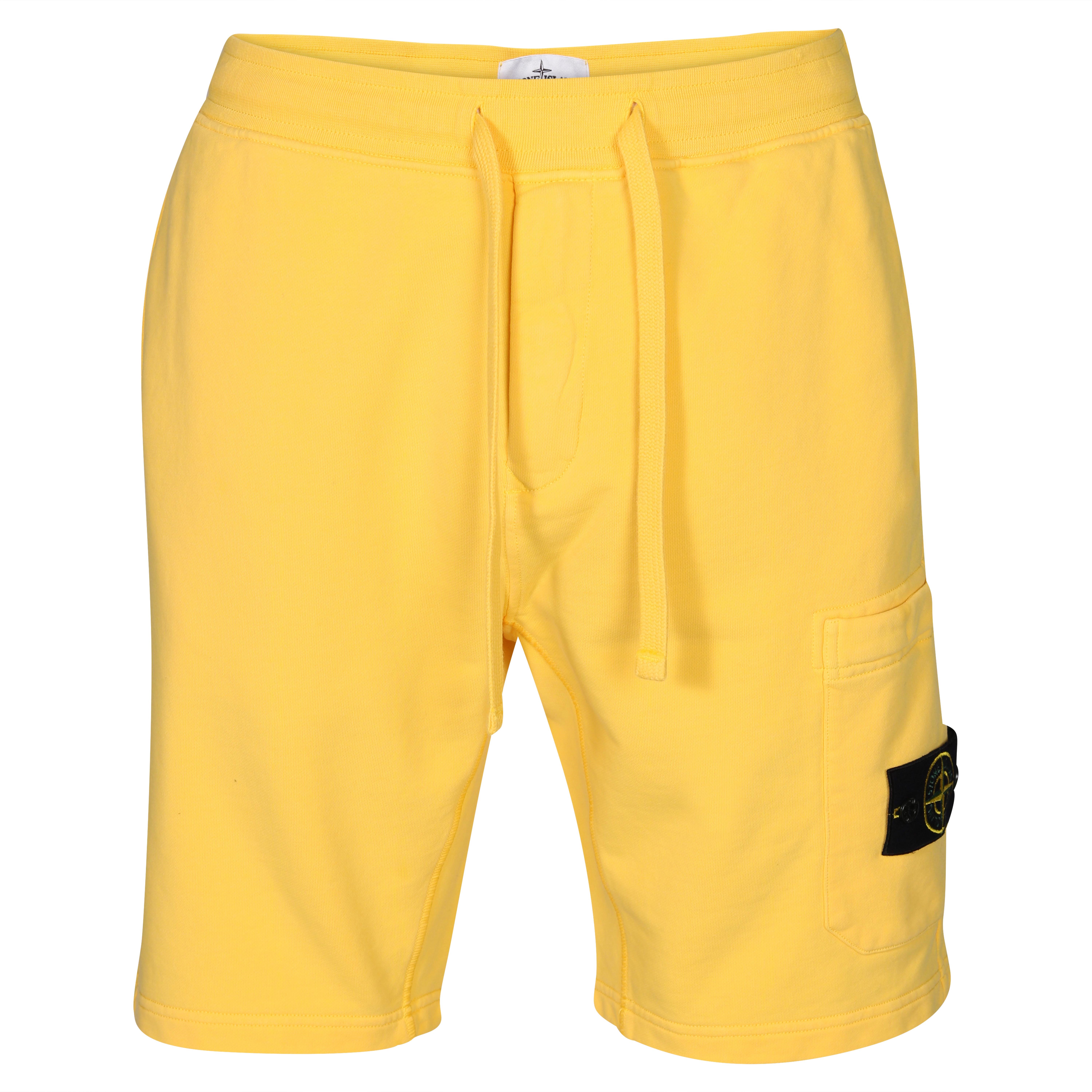 Stone Island Sweat Shorts in Yellow M