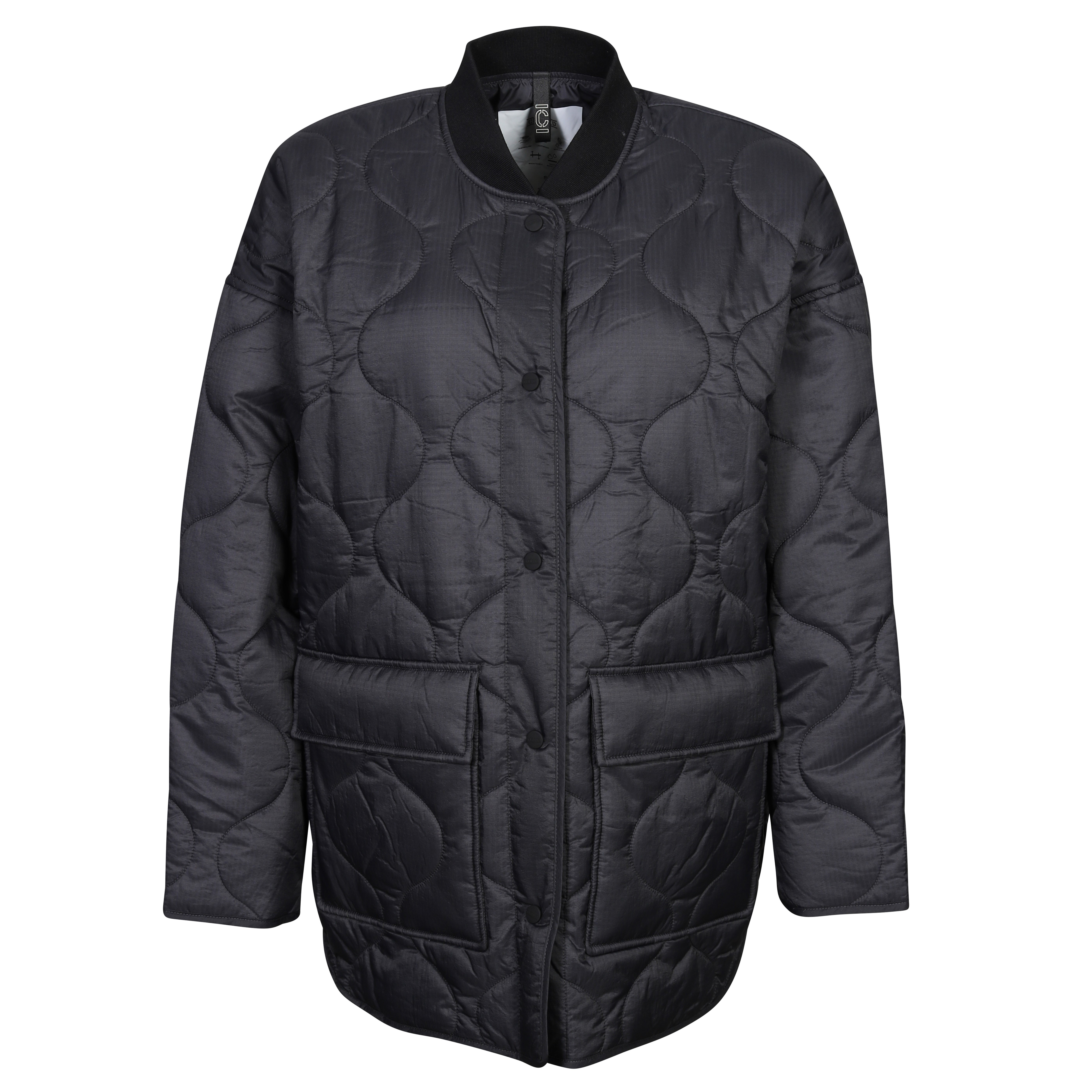 Closed Light Weight Nylon Jacket in Black