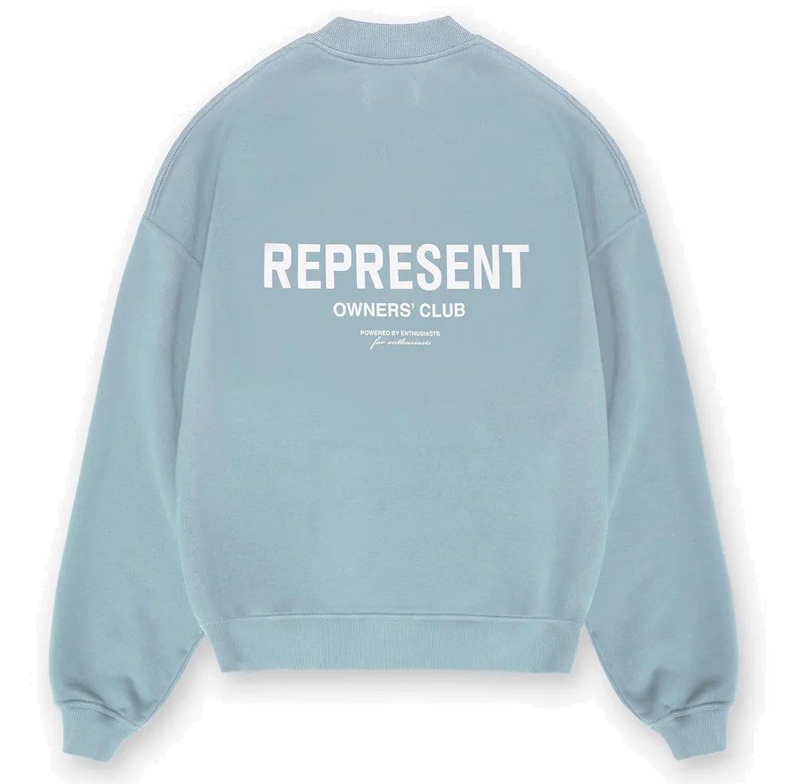 REPRESENT Owners Club Sweater in Powder Blue XXL