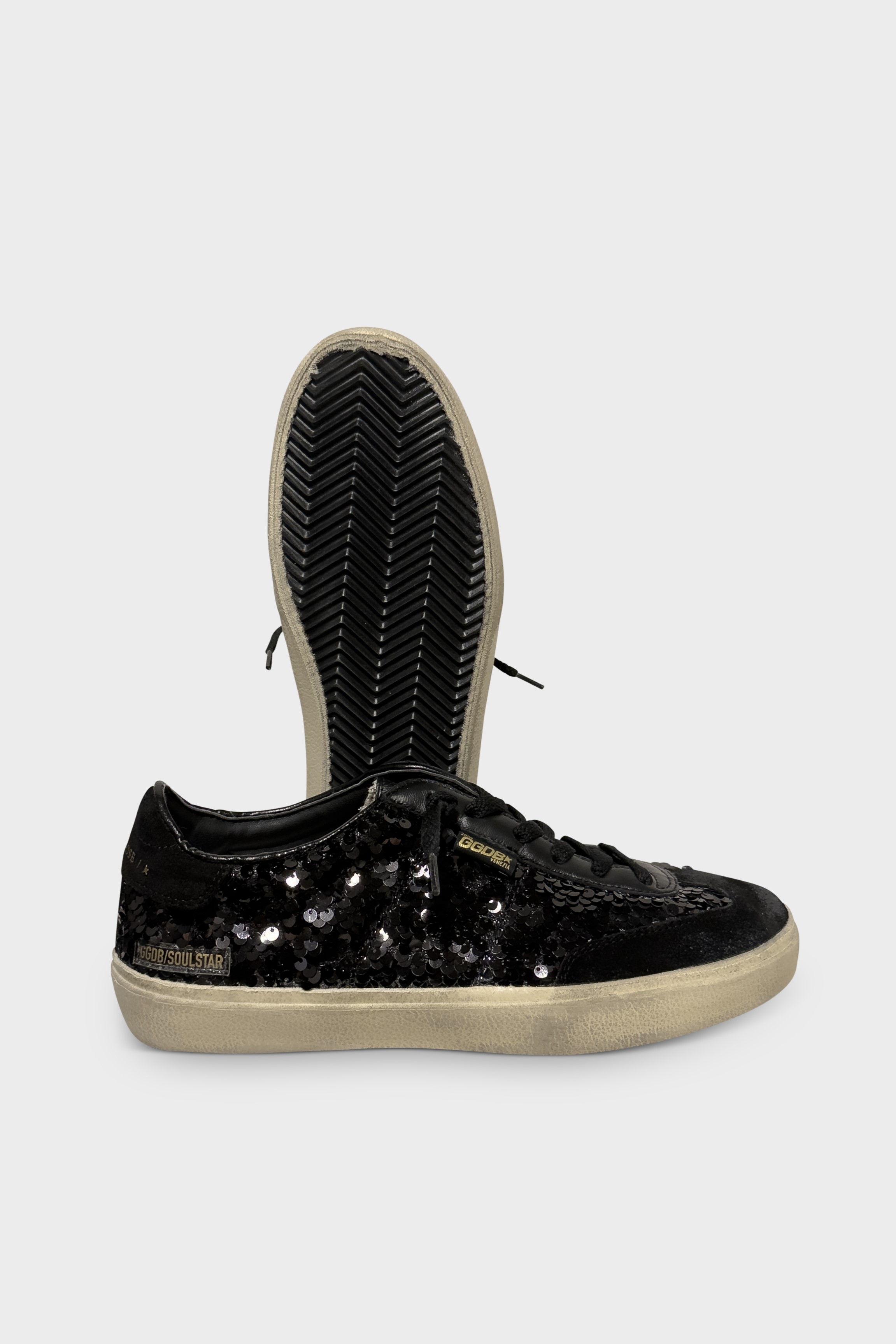 GOLDEN GOOSE Soul-Star Paillettes in Black