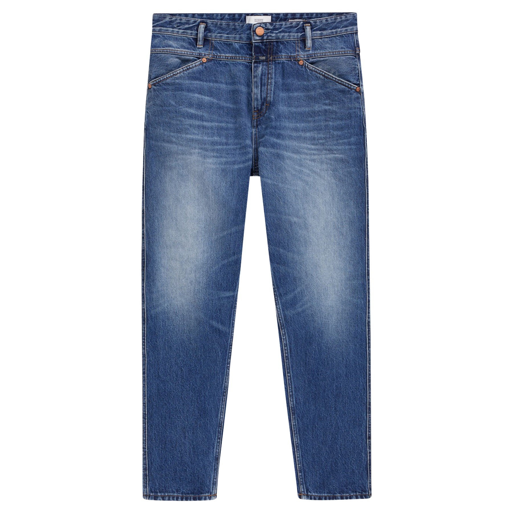 Closed X-Lent Tapered Jeans in Mid Blue