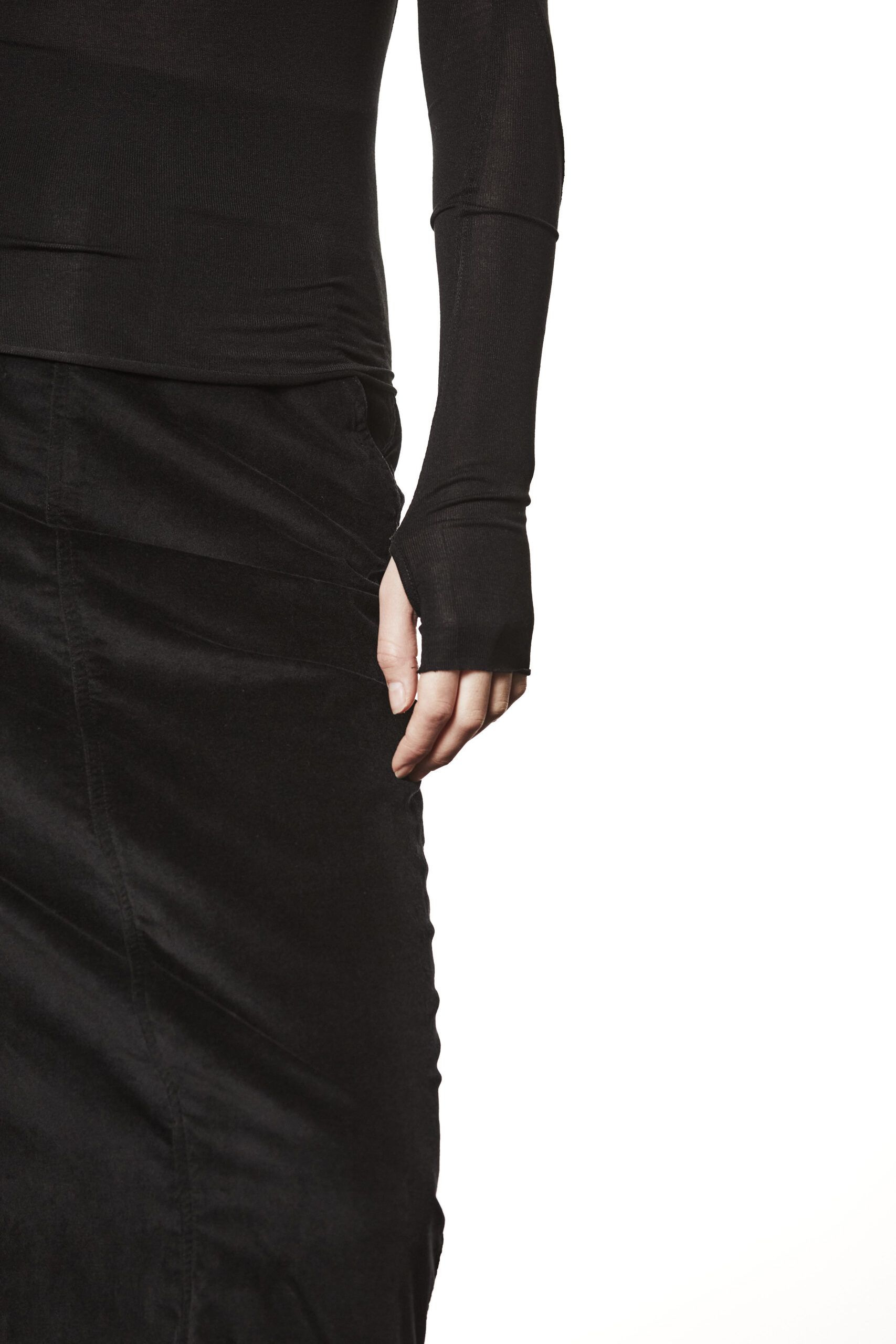 THOM KROM Slim Fit Longsleeve in Black THOM KROM Slim Fit Longsleeve in Black