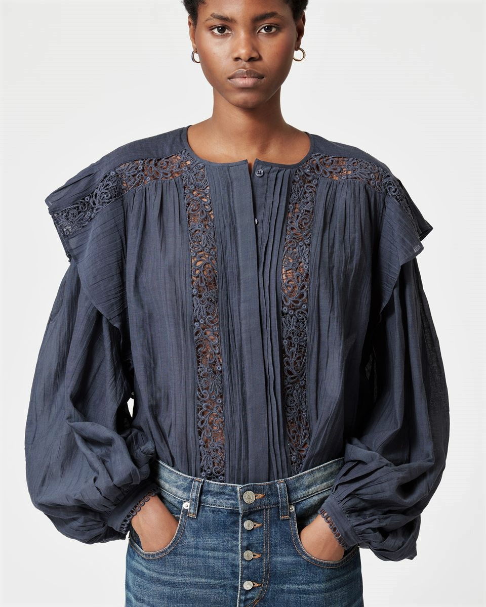 Isabel Marant Étoile Georgina Top in Faded Night