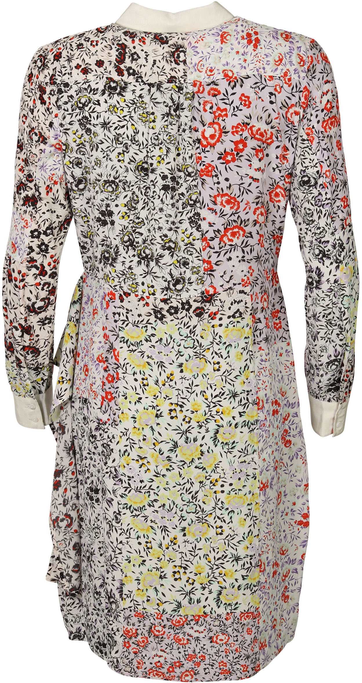 Lala Berlin Dress Dionne Oasis Patchwork Flowers Printed