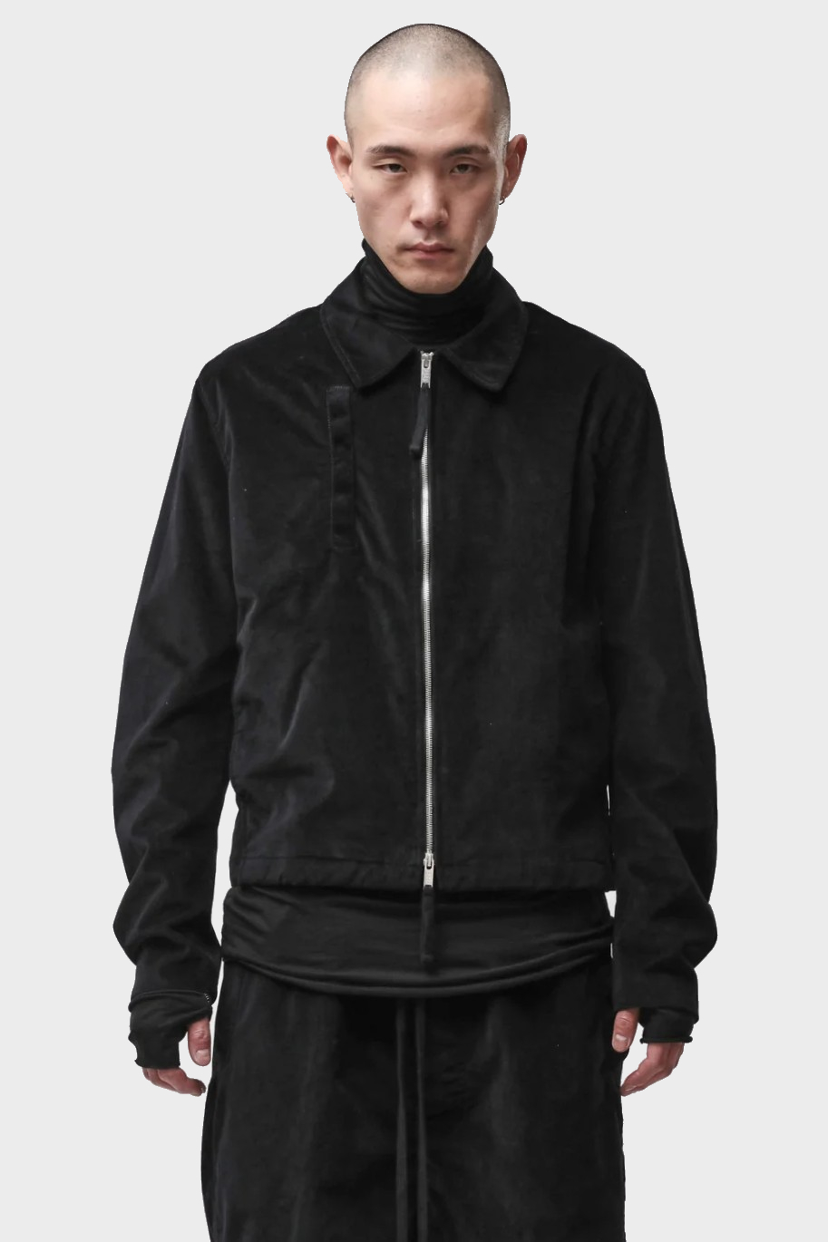 THOM KROM Velvet Jacket in Black