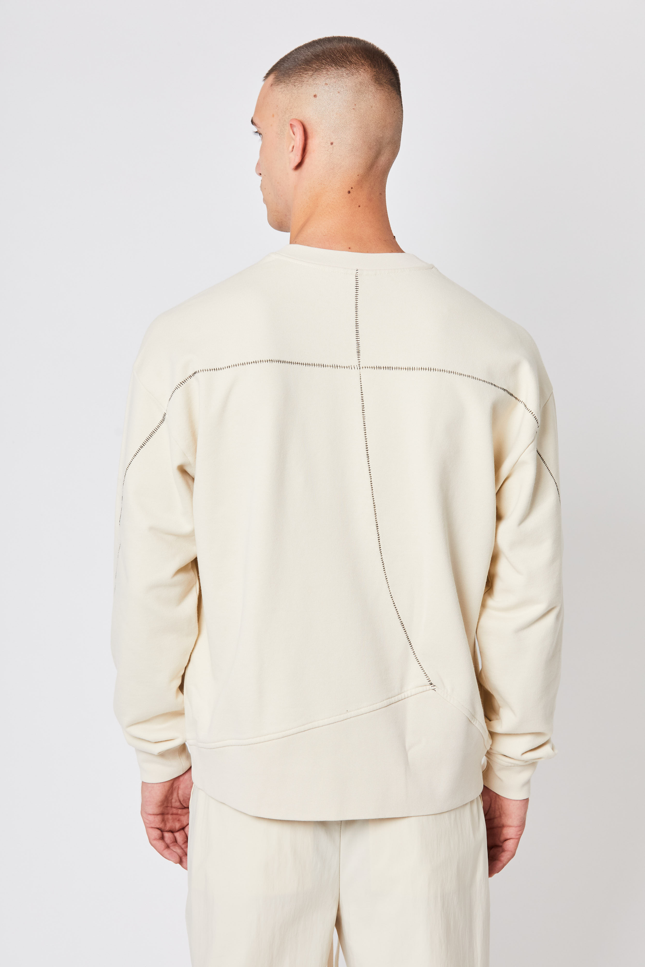 Thom Krom Oversize Sweatshirt in Ivory