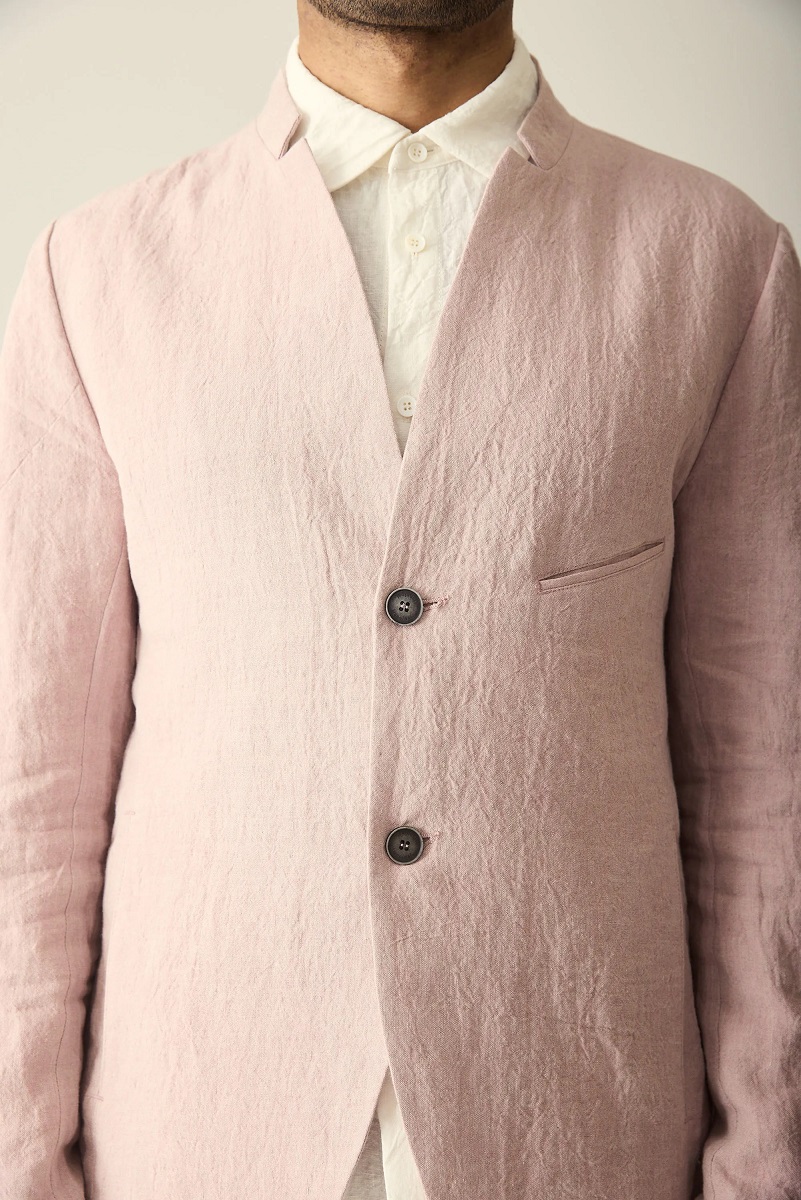 HANNIBAL. Linen Blazer Tinus in Dusty Rose 52