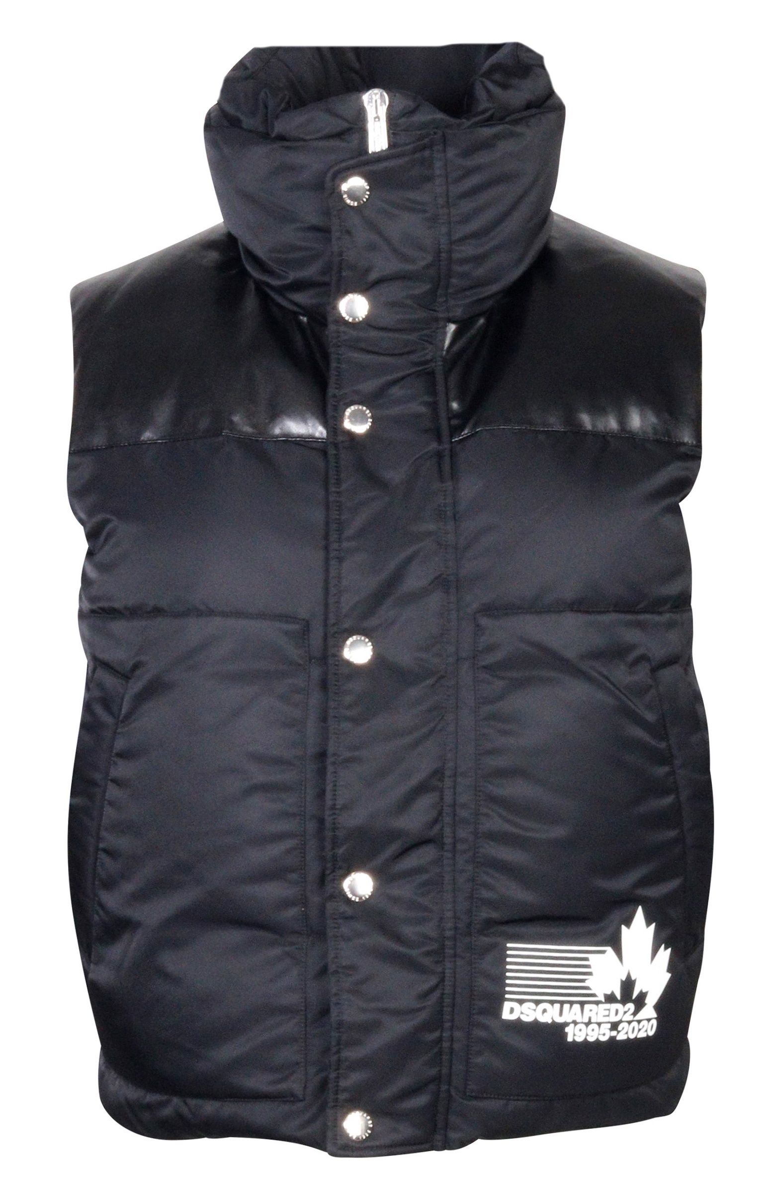 Dsquared Down Vest Black Printed