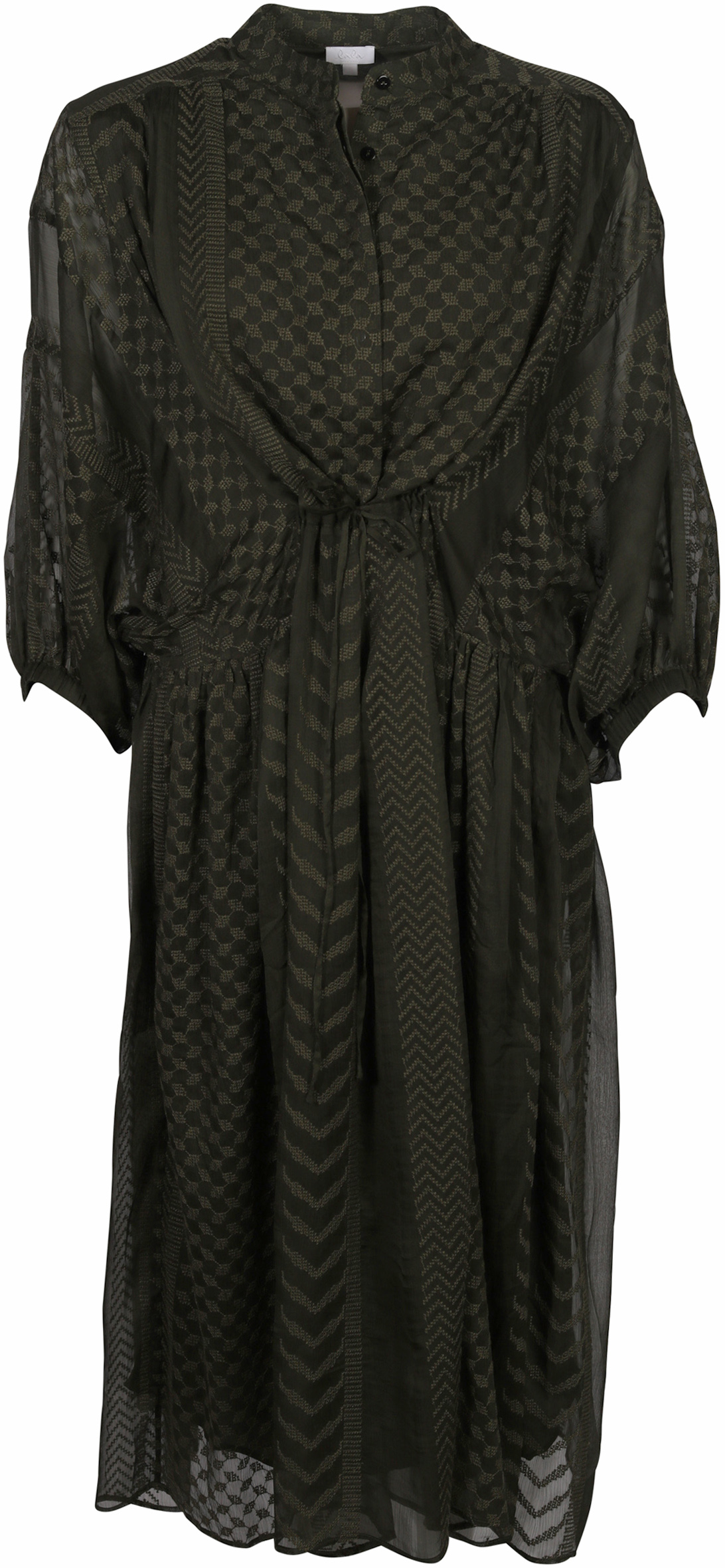 Lala Berlin Dress Daly Kufiya Stitched Olive