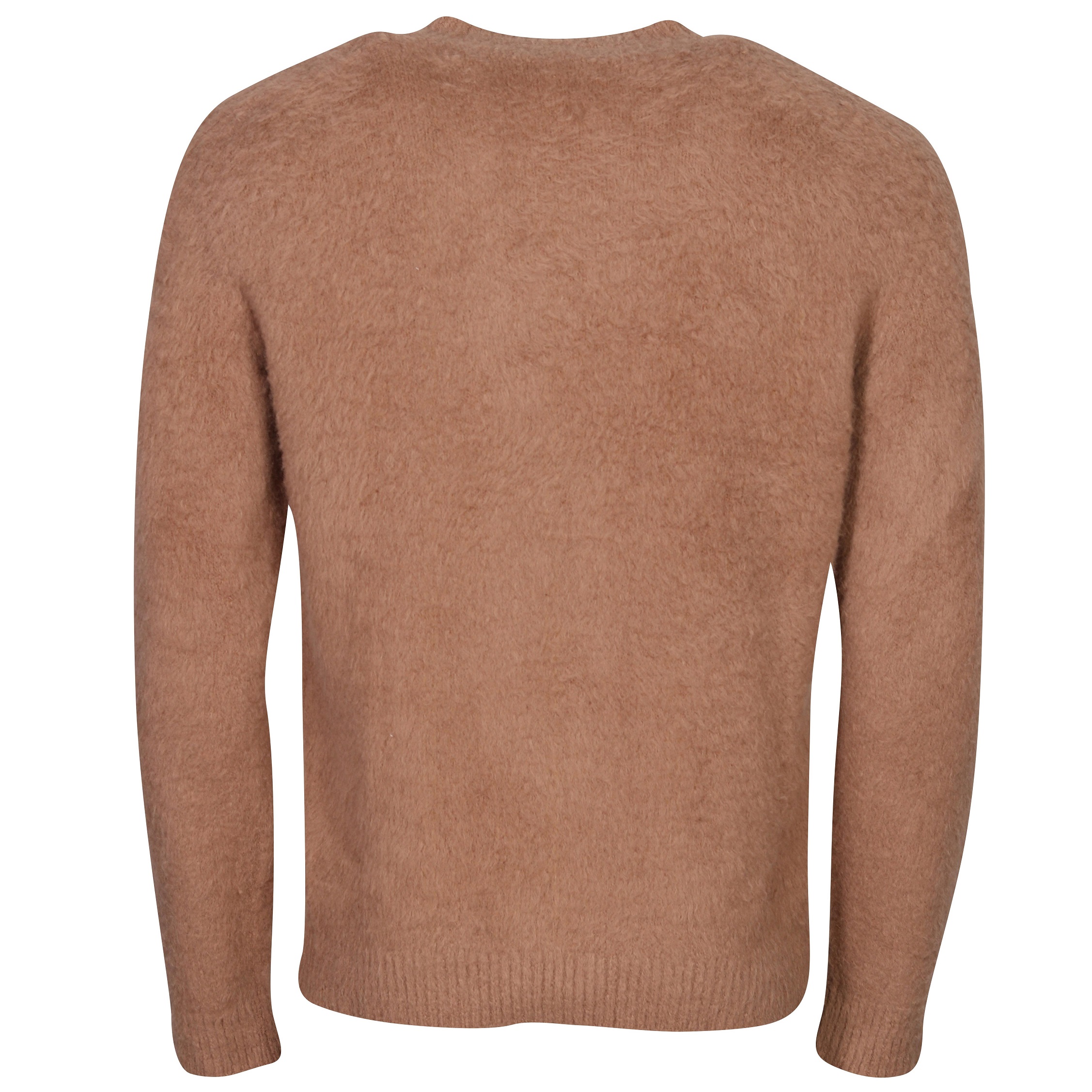 Roberto Collina Cotton Fluffy Knit Pullover in Camel 54
