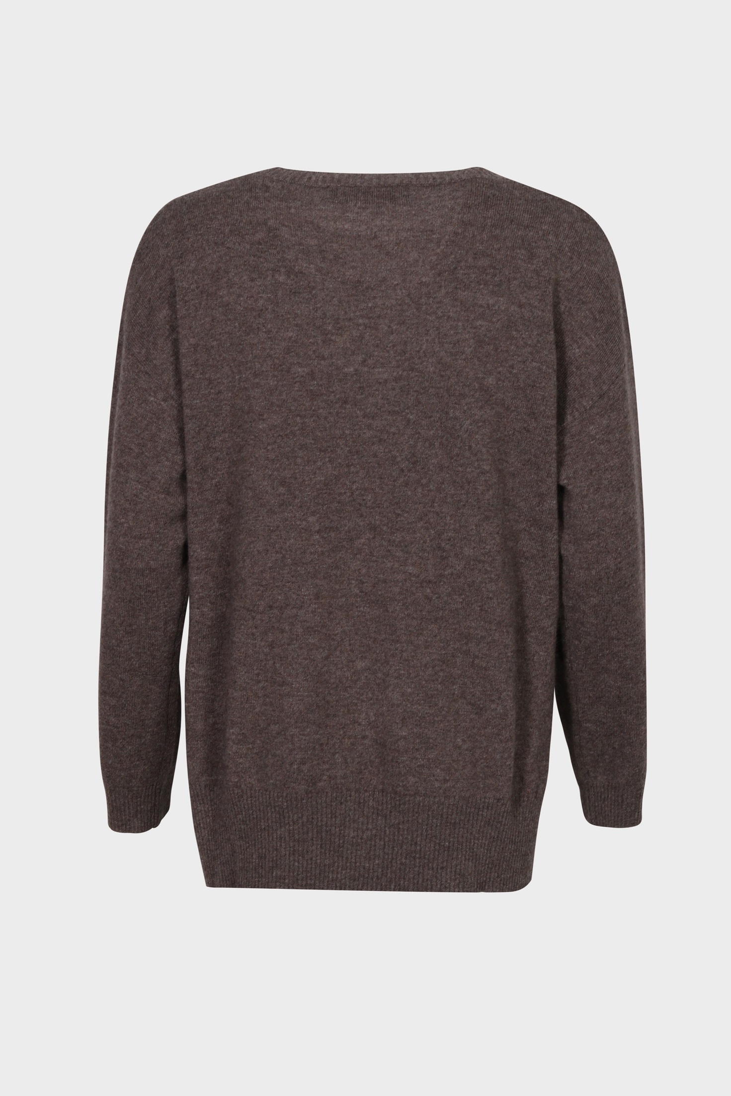 FLONA Loose Fit Sweater in Grey Melange