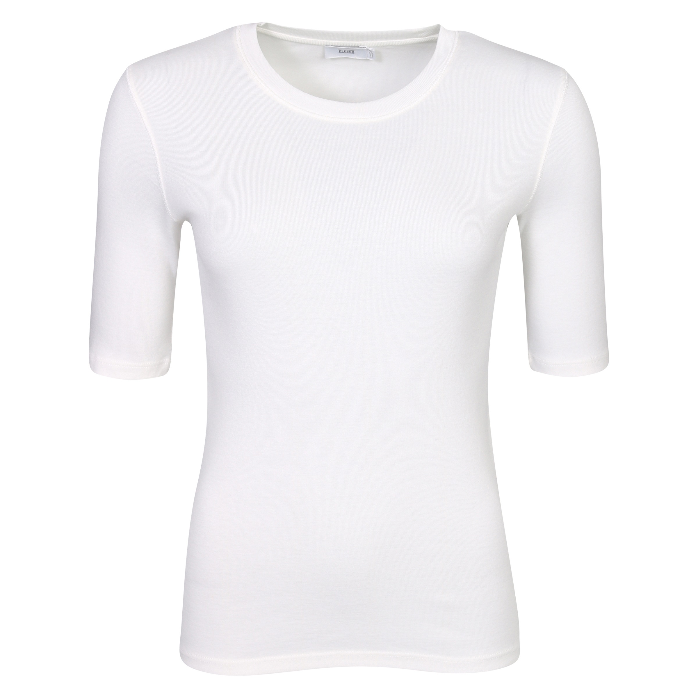 Closed Shortsleeve T-Shirt in Ivory