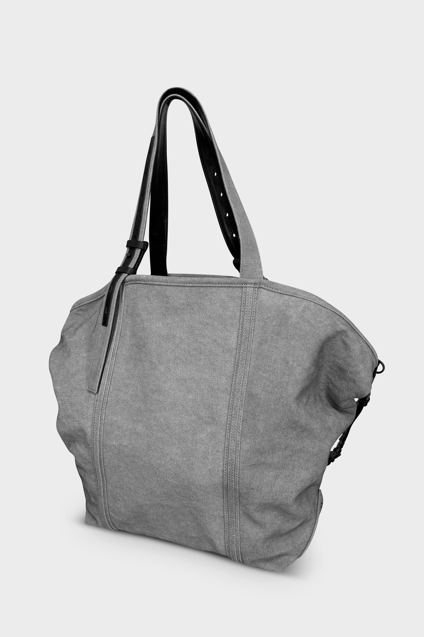 GOLDEN GOOSE Cotton Canvas Shopper in Grey