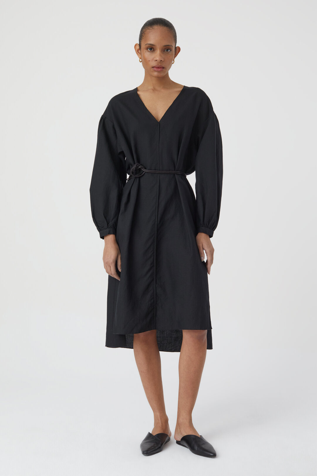 CLOSED Puff Sleeve Dress in Black