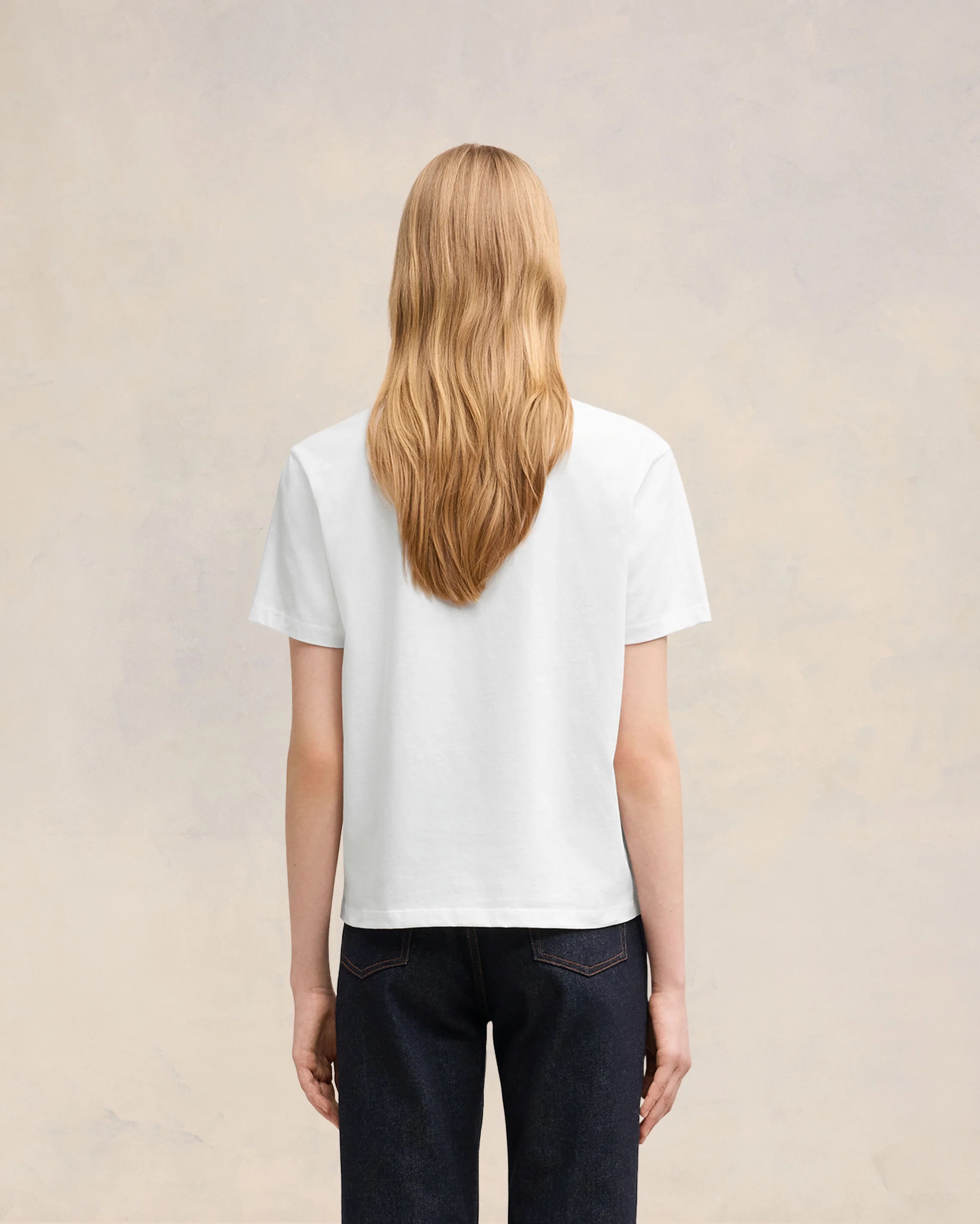 AMI PARIS de Coeur Classic Fit T-Shirt in White M