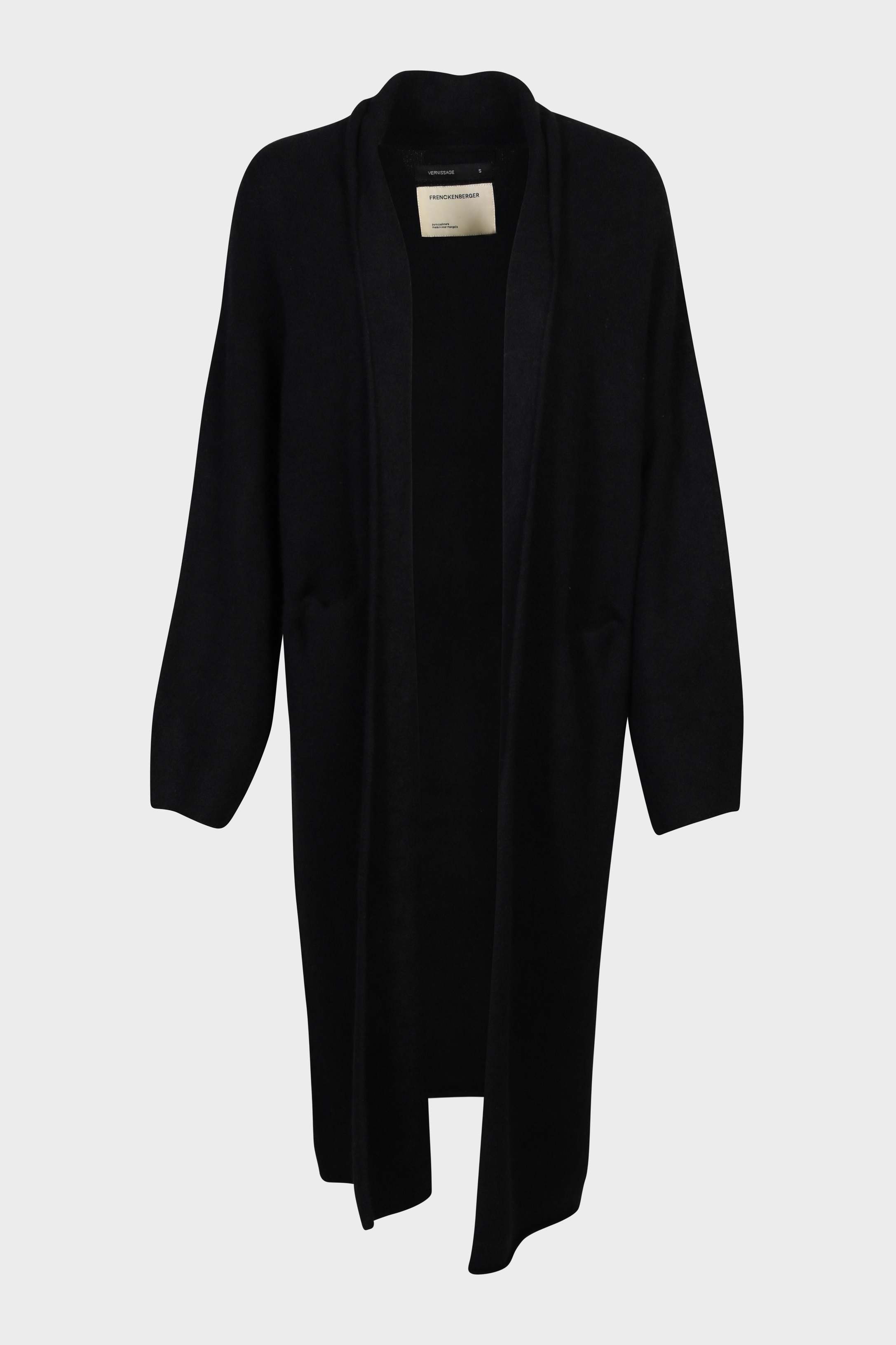 FRENCKENBERGER Big Cardigan Coat in Black S
