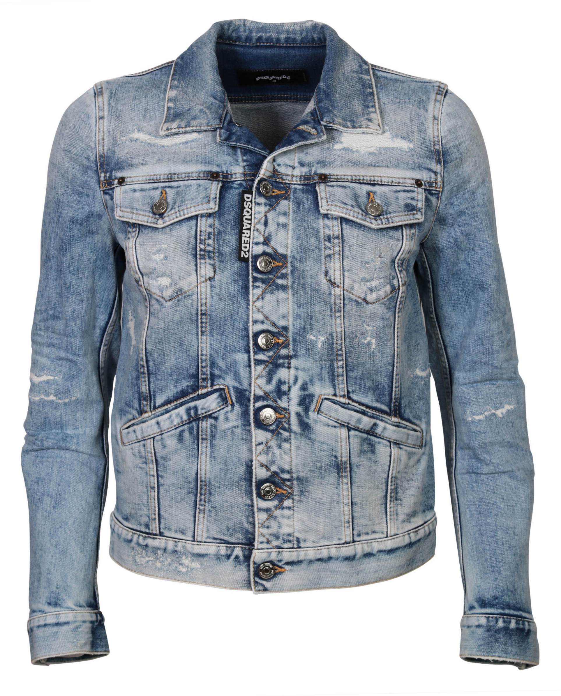 Dsquared Denim Jacket Lightblue Washed