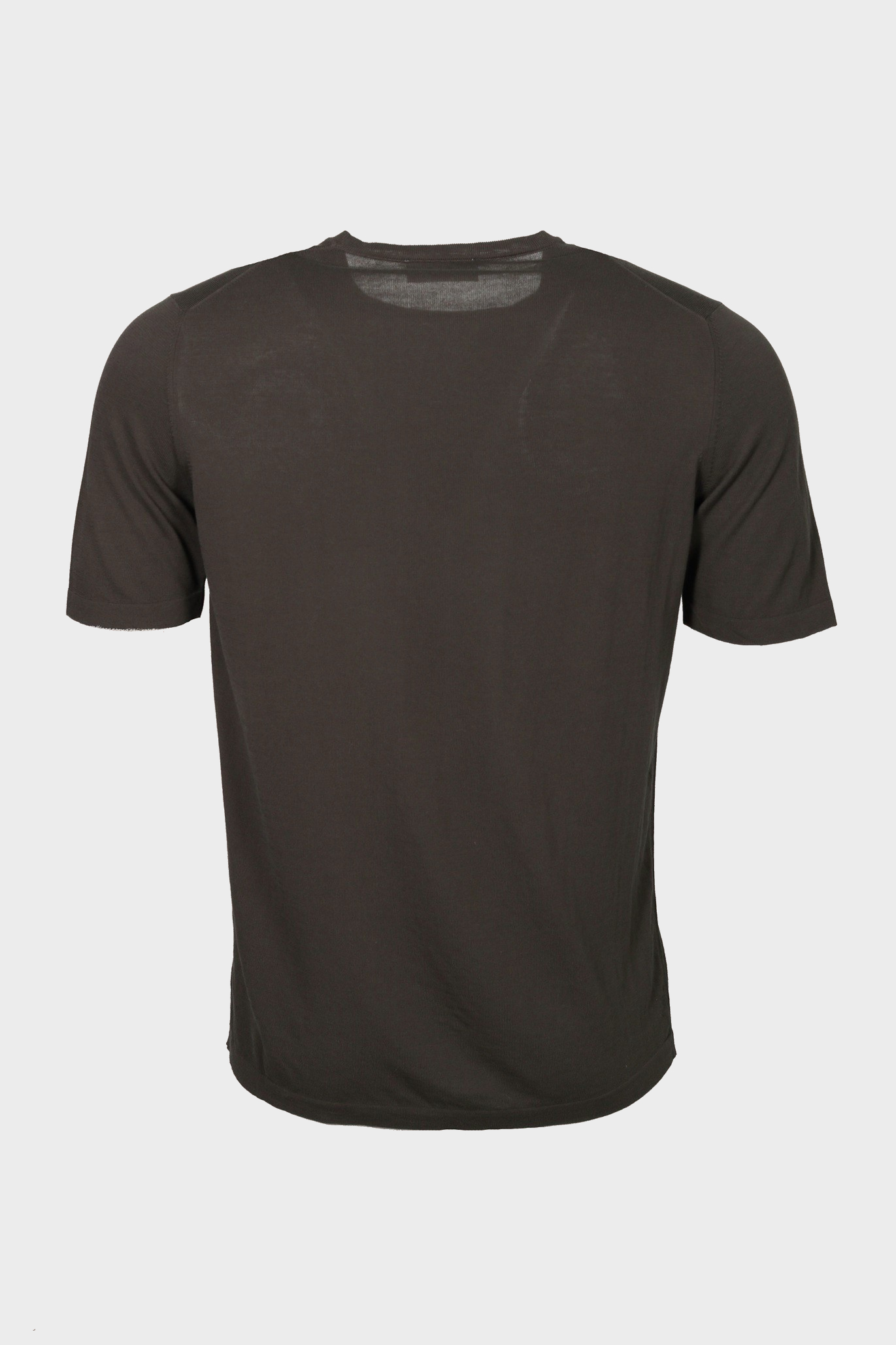ROBERTO COLLINA Light Cotton Knit T-Shirt in Brown