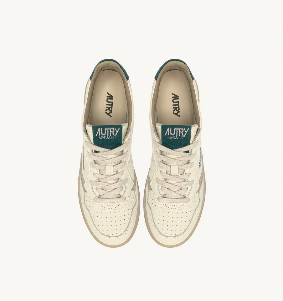 AUTRY ACTION SHOES Medalist Low Sneaker Elephant in Gray/Dark Sea 47