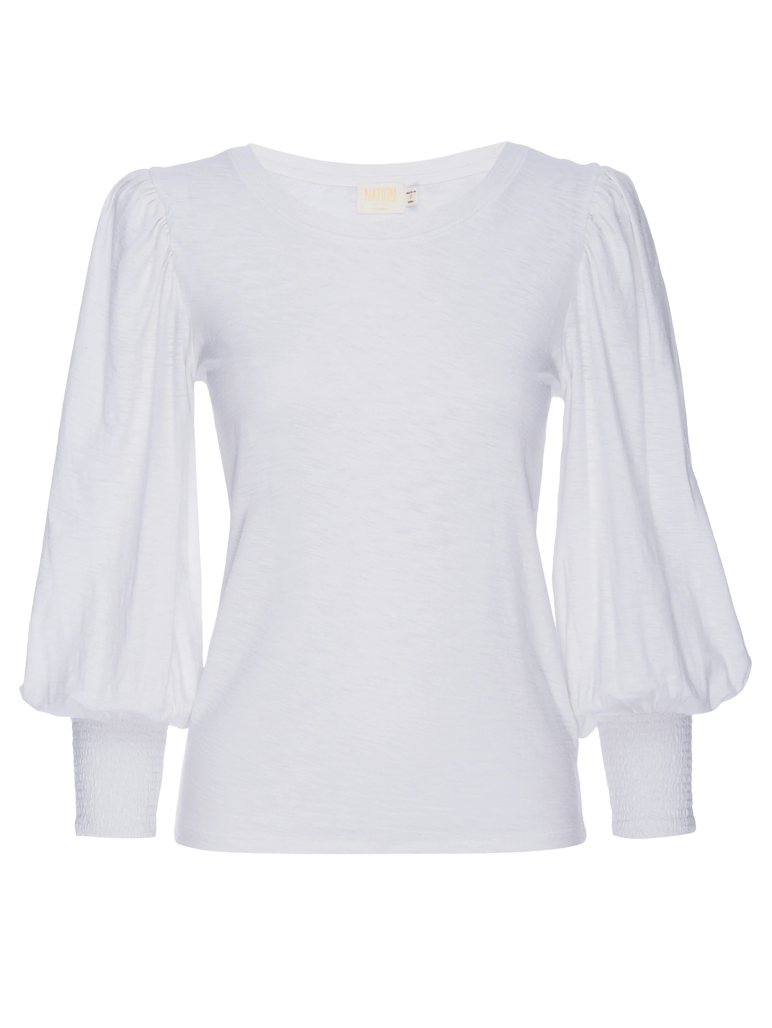 NATION LTD Loren Longsleeve in White L