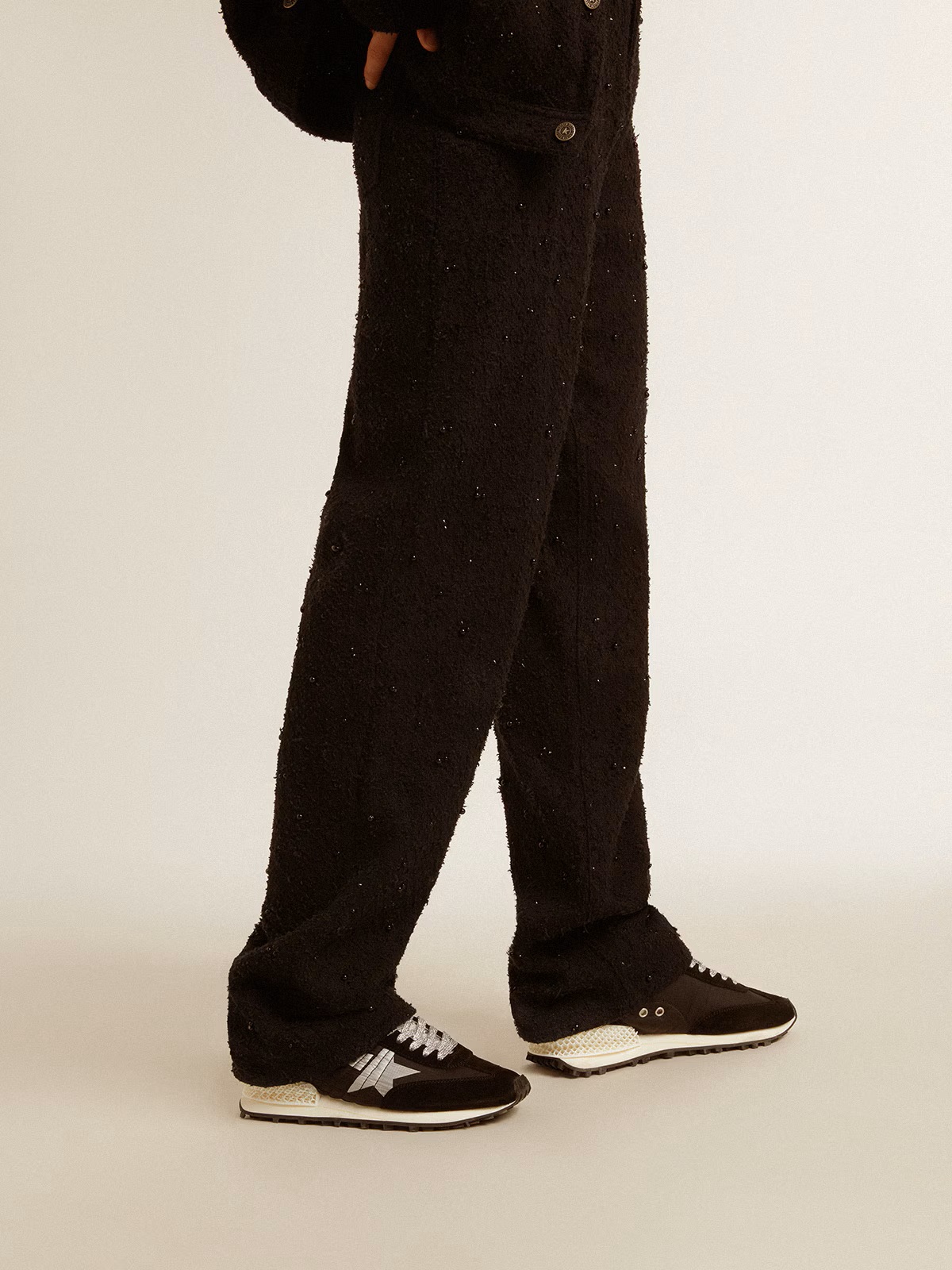 GOLDEN GOOSE Running Marathon in Black