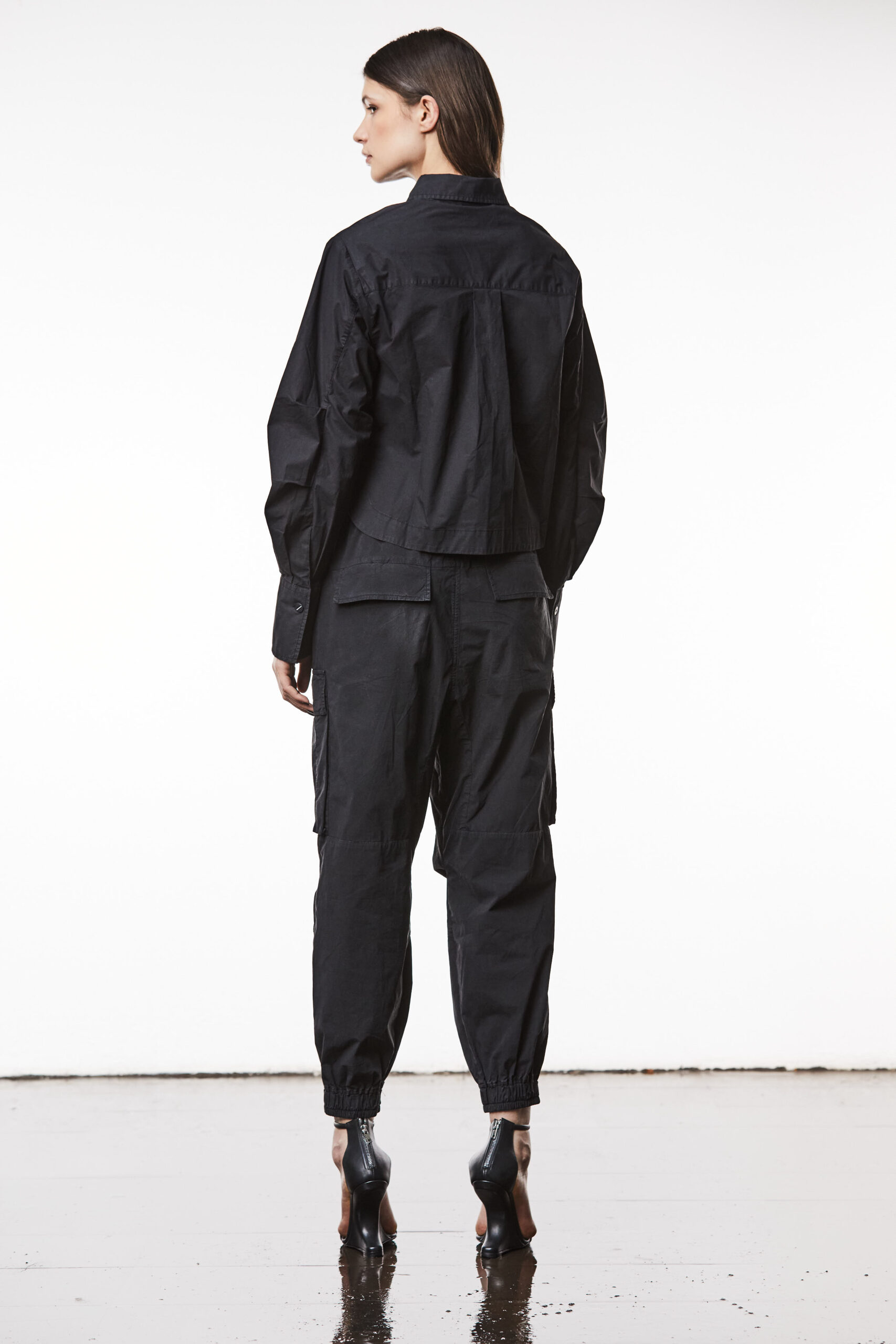 THOM KROM Cottonstretch Blouse in Black THOM KROM Cottonstretch Blouse in Black