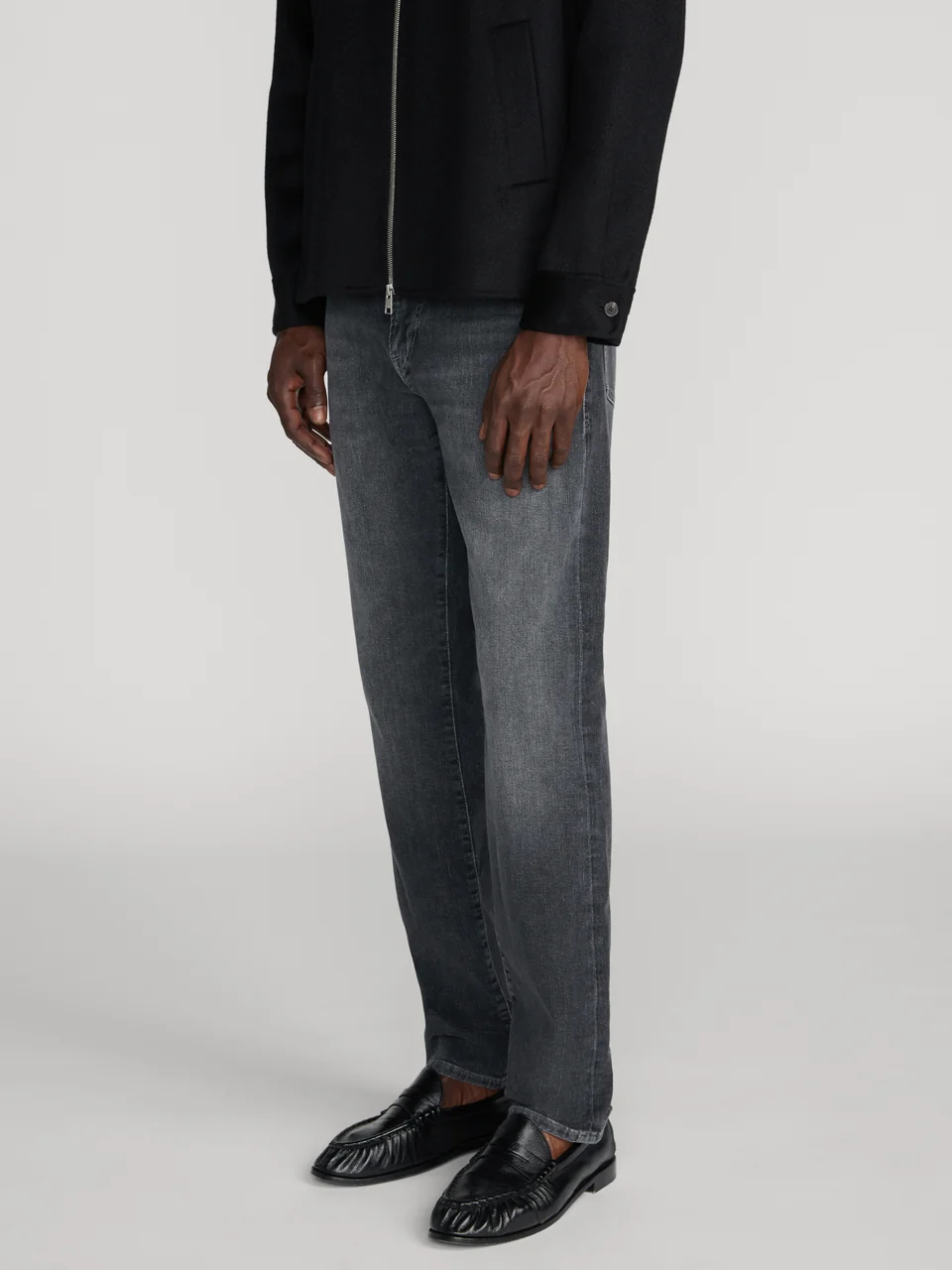 FRAME L'Homme Slim Jeans in Midnight Ash