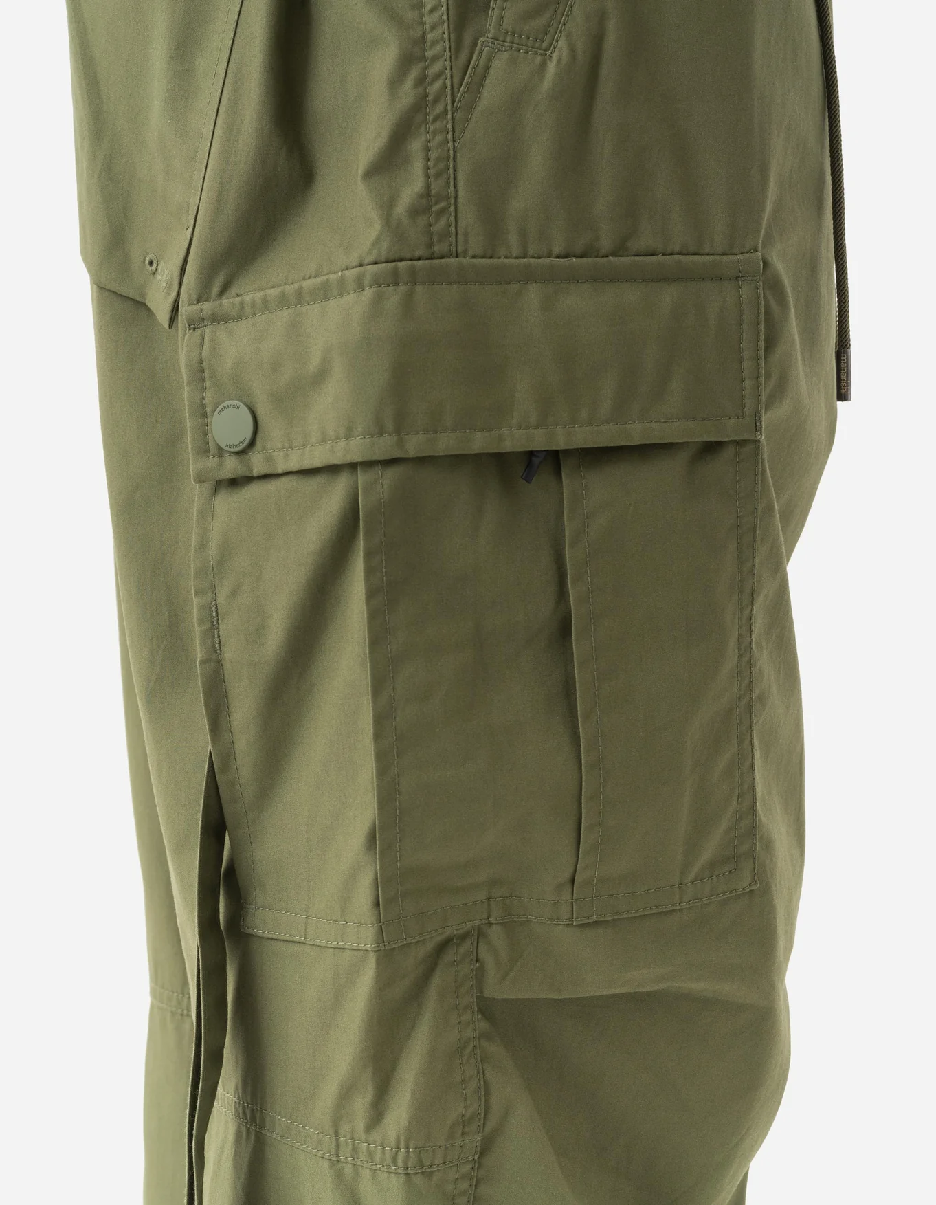 MAHARISHI 5307 Asym Light Cargo Track Pant in Olive