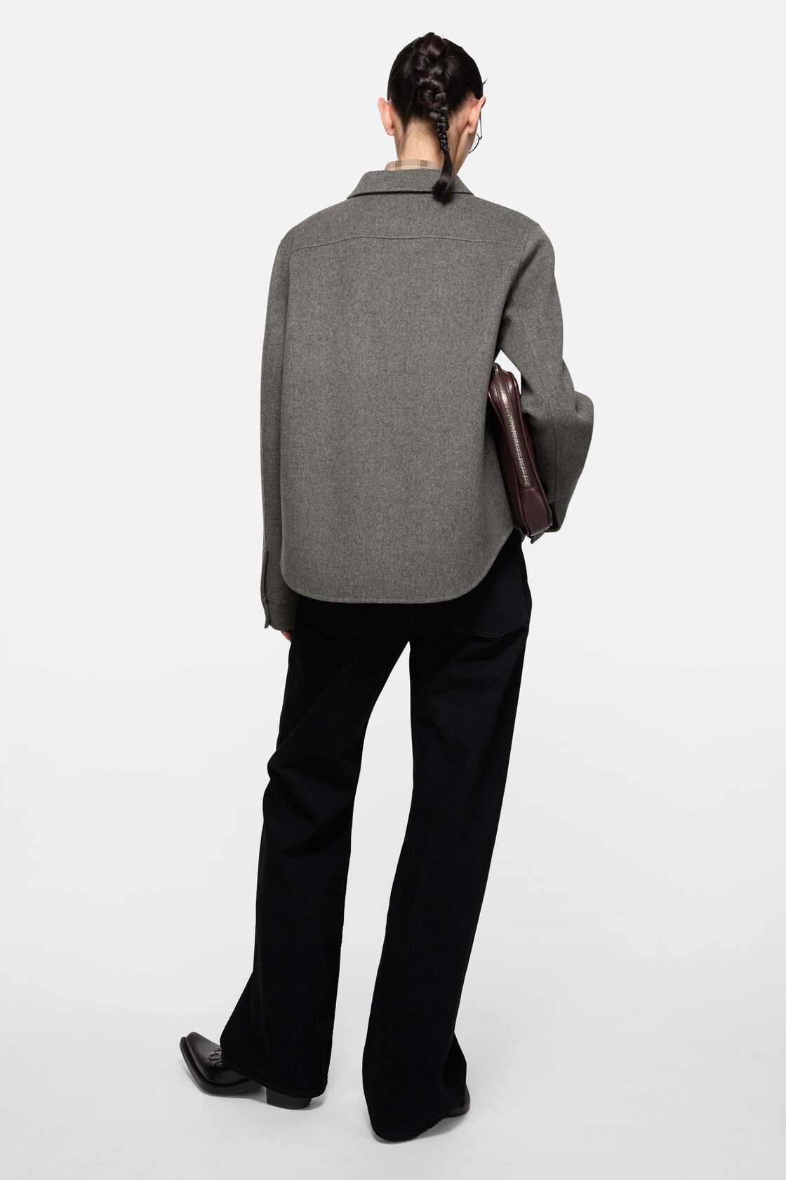 ACNE STUDIOS Wool Jacket in Vintage Grey Melange