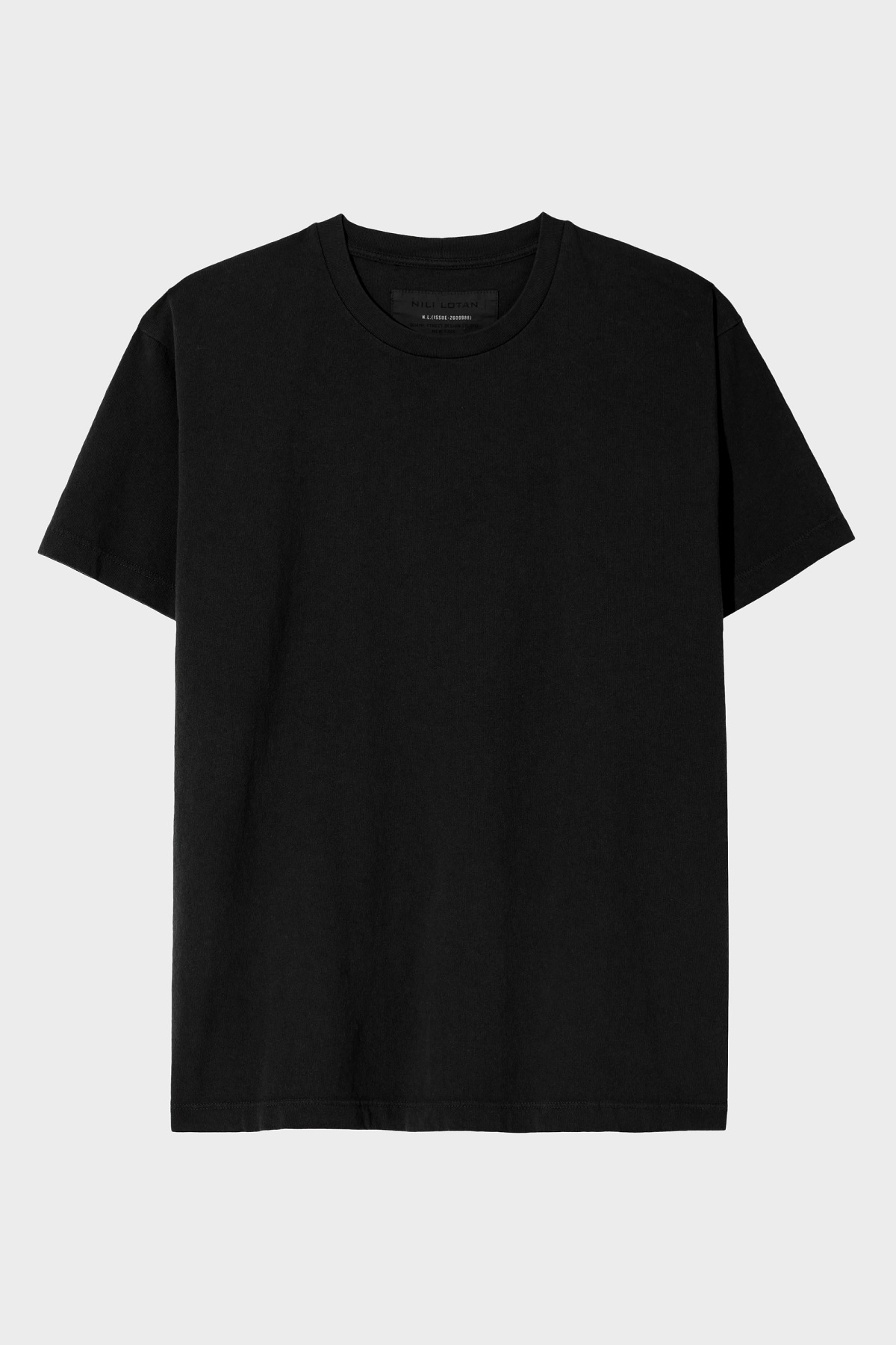 NILI LOTAN Bradley Tee in Jet Black