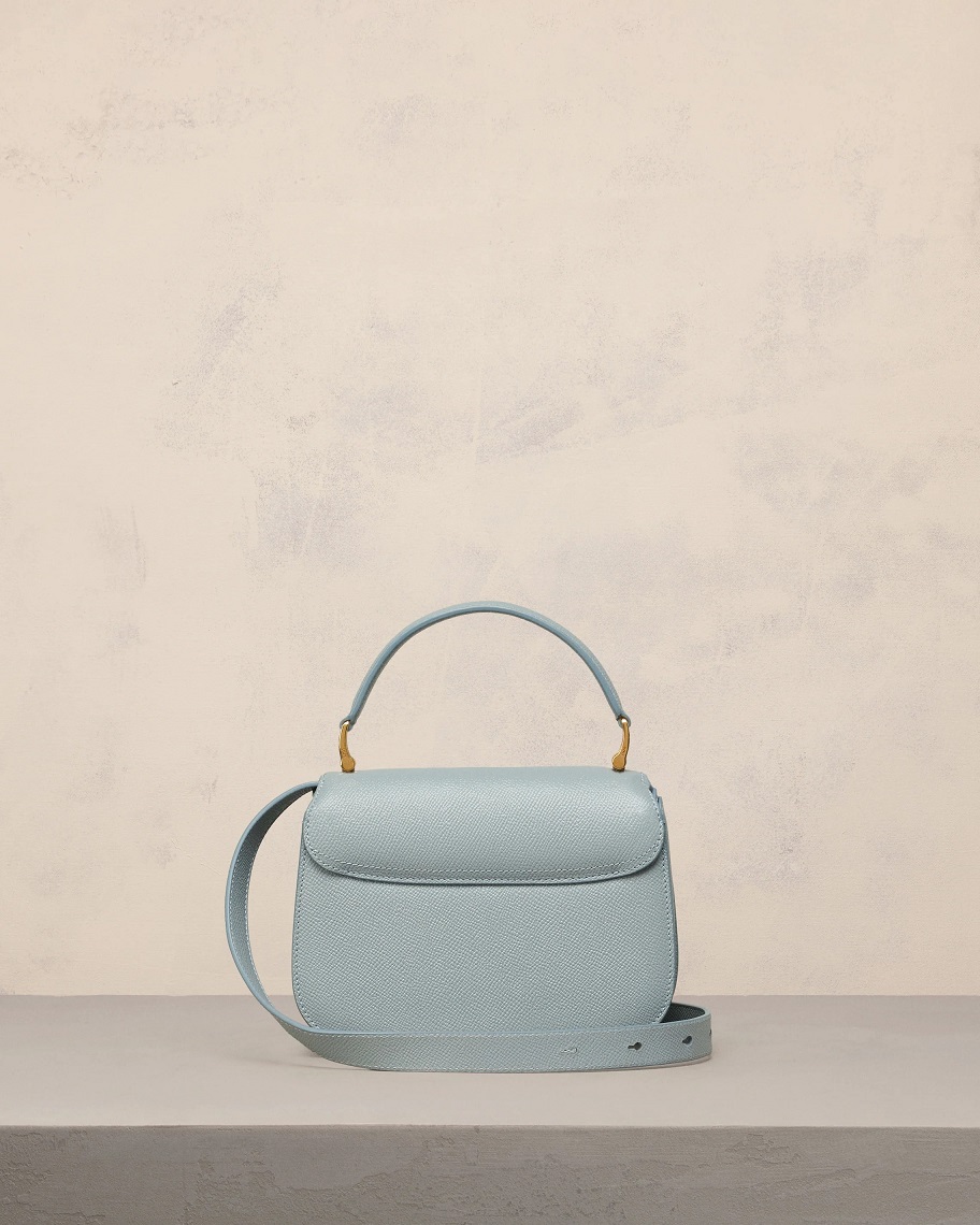 AMI PARIS Mini Paris Paris Bag in Clay Blue