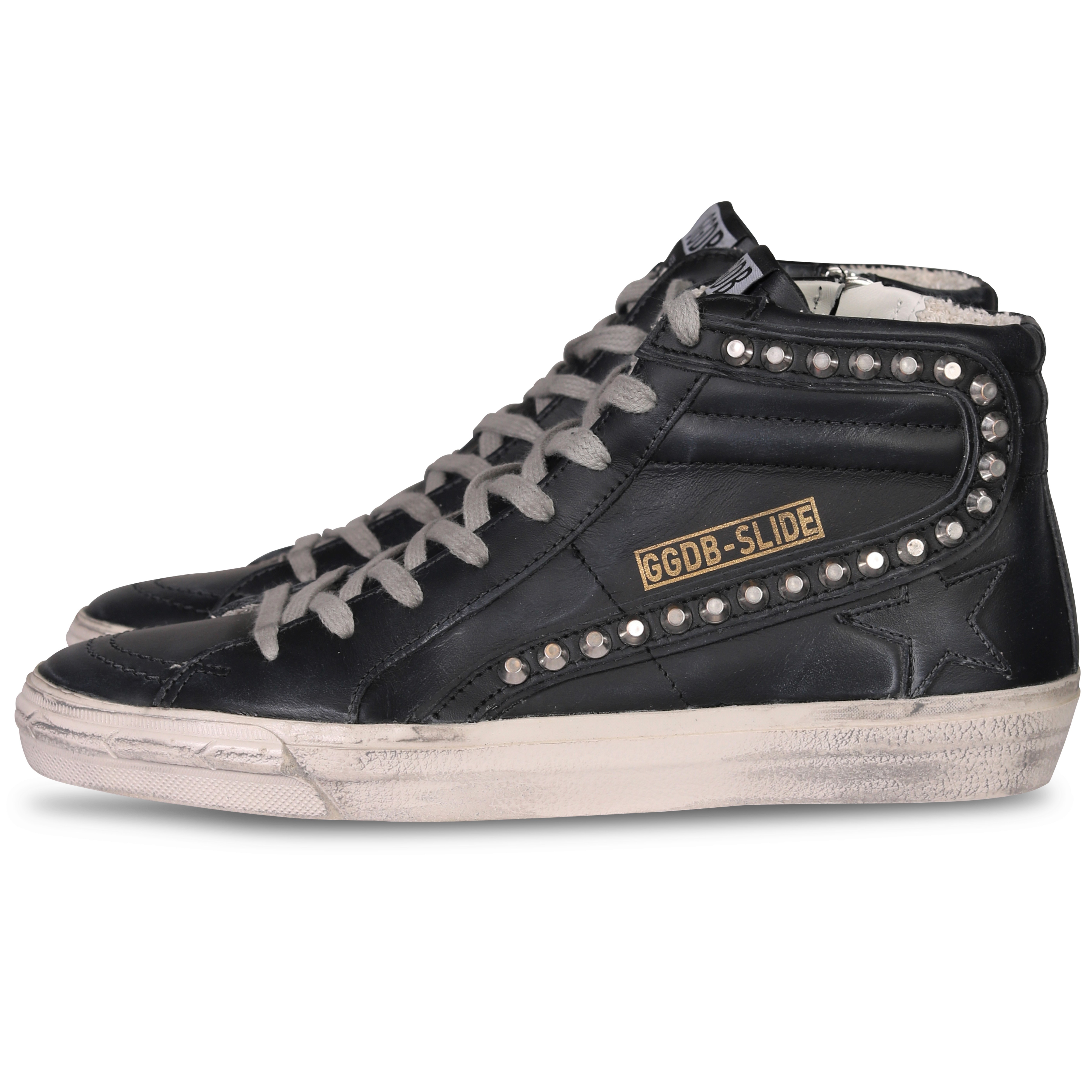 Golden Goose Sneaker Slide Black With Studs