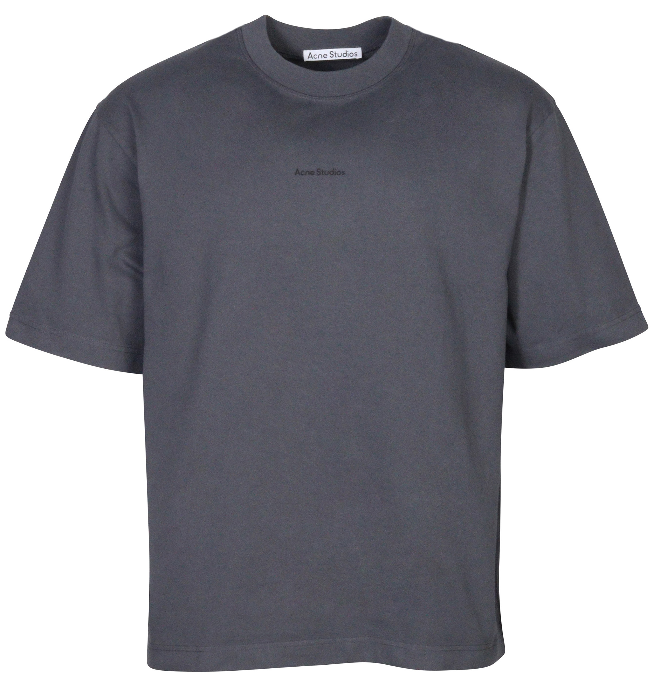Acne Studios Heavy T-Shirt Extorr Stamp Slate Grey XL