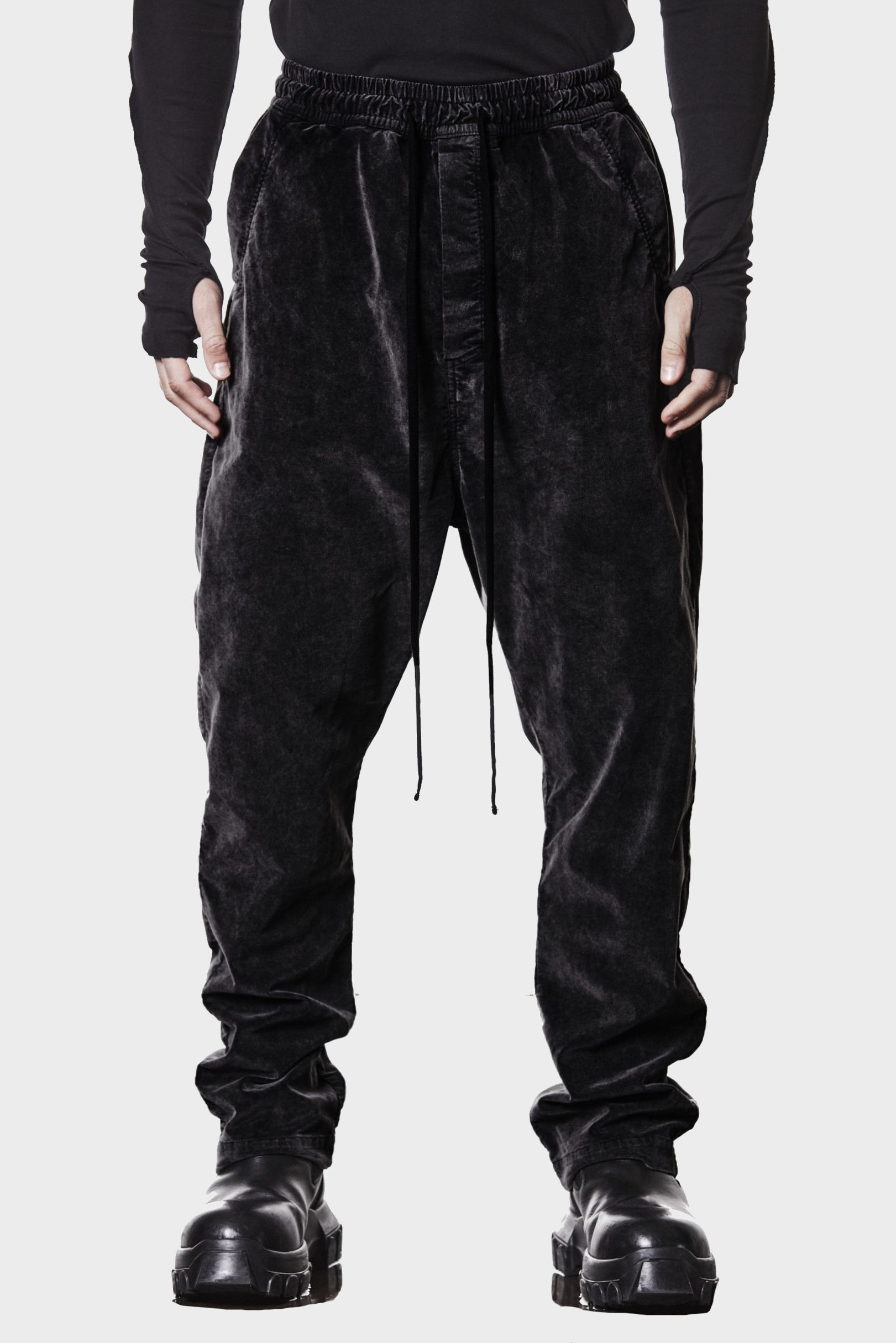 THOM KROM Velvet Pant in Black