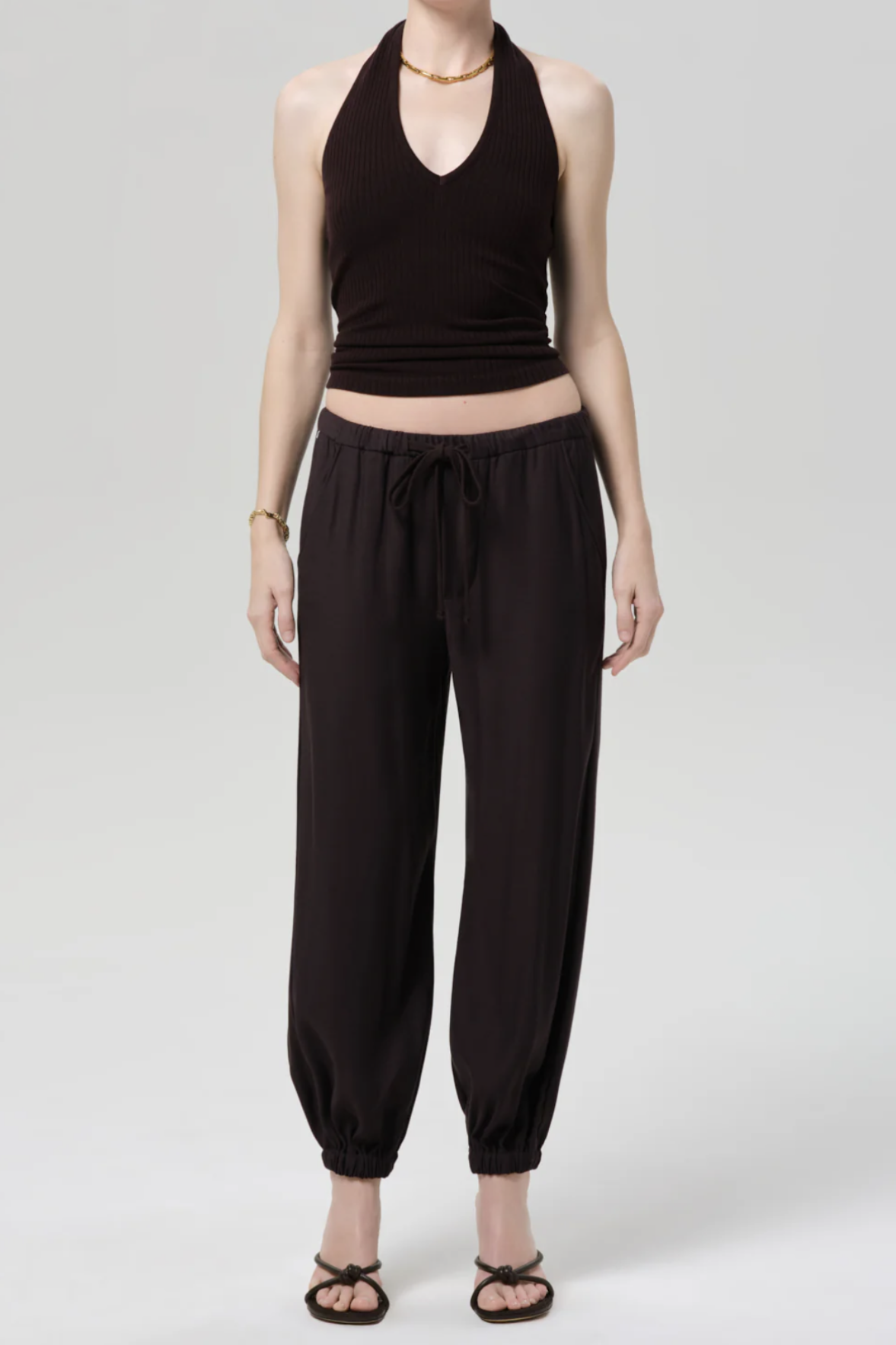 CITIZENS OF HUMANITY Brown Bubble Pull On Pant