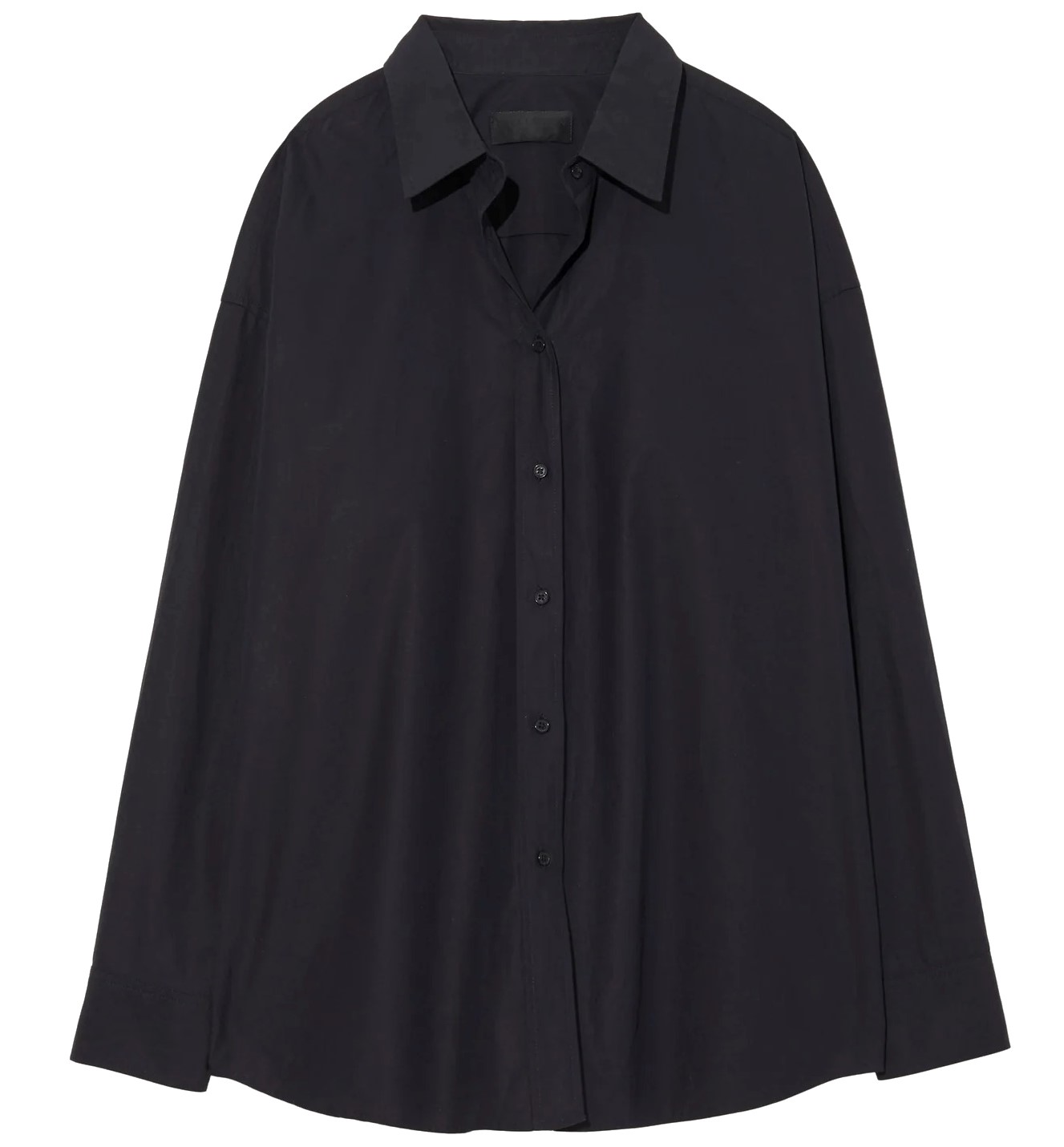 NILI LOTAN Mael Oversized Shirt in Black XS
