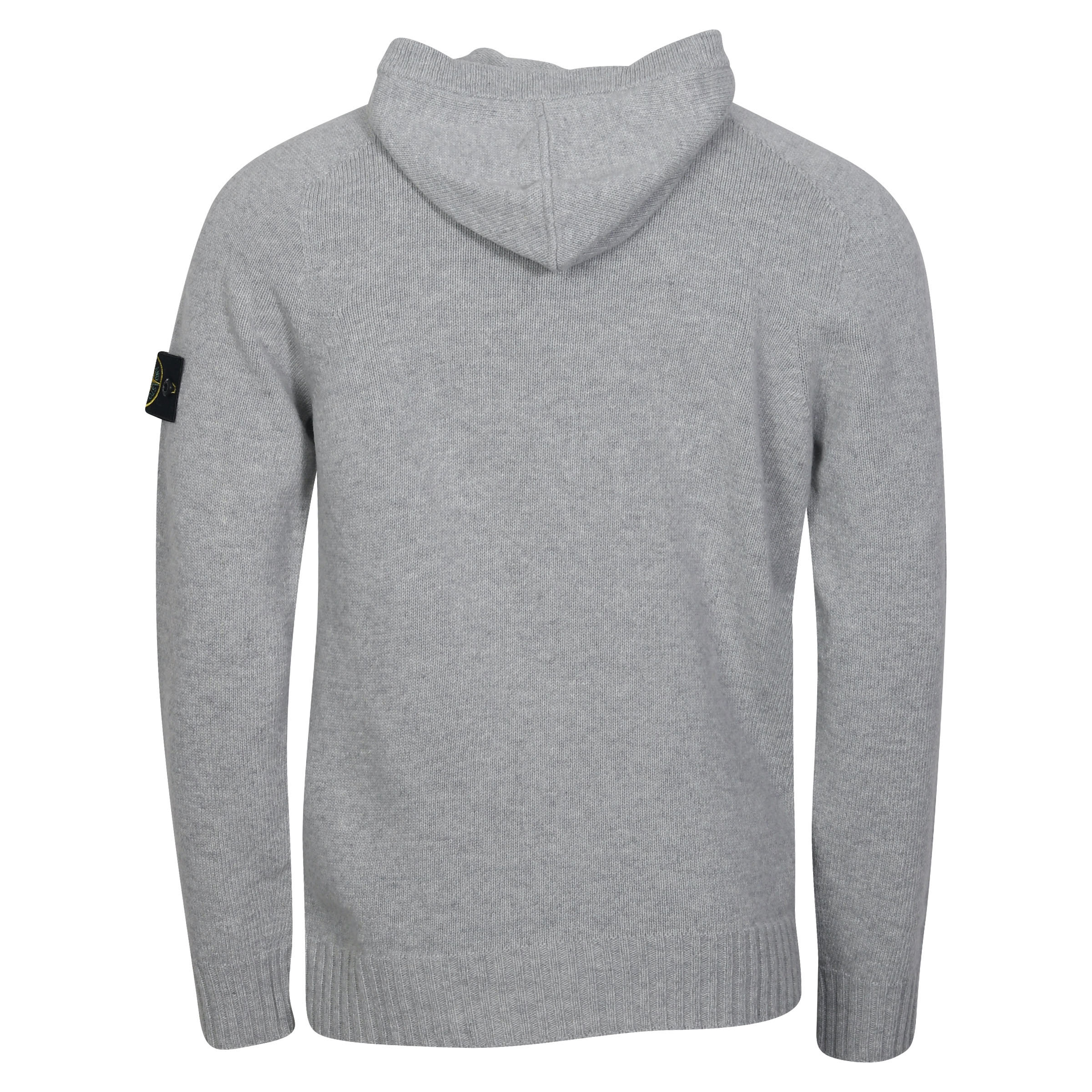 Stone Island Knit Hoodie in Grey Melange