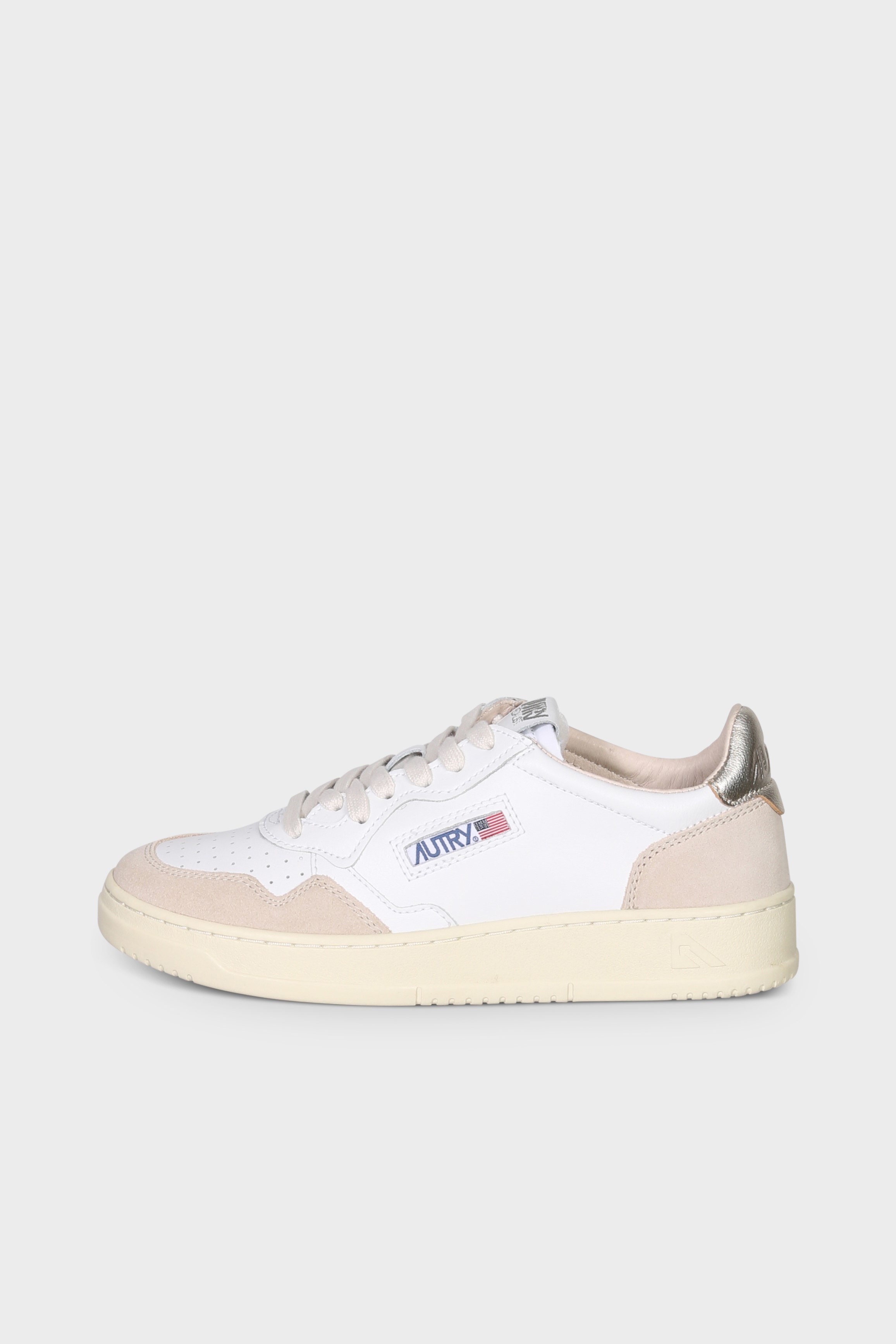AUTRY ACTION SHOES Medalist Low Sneaker Suede White/Gold 41