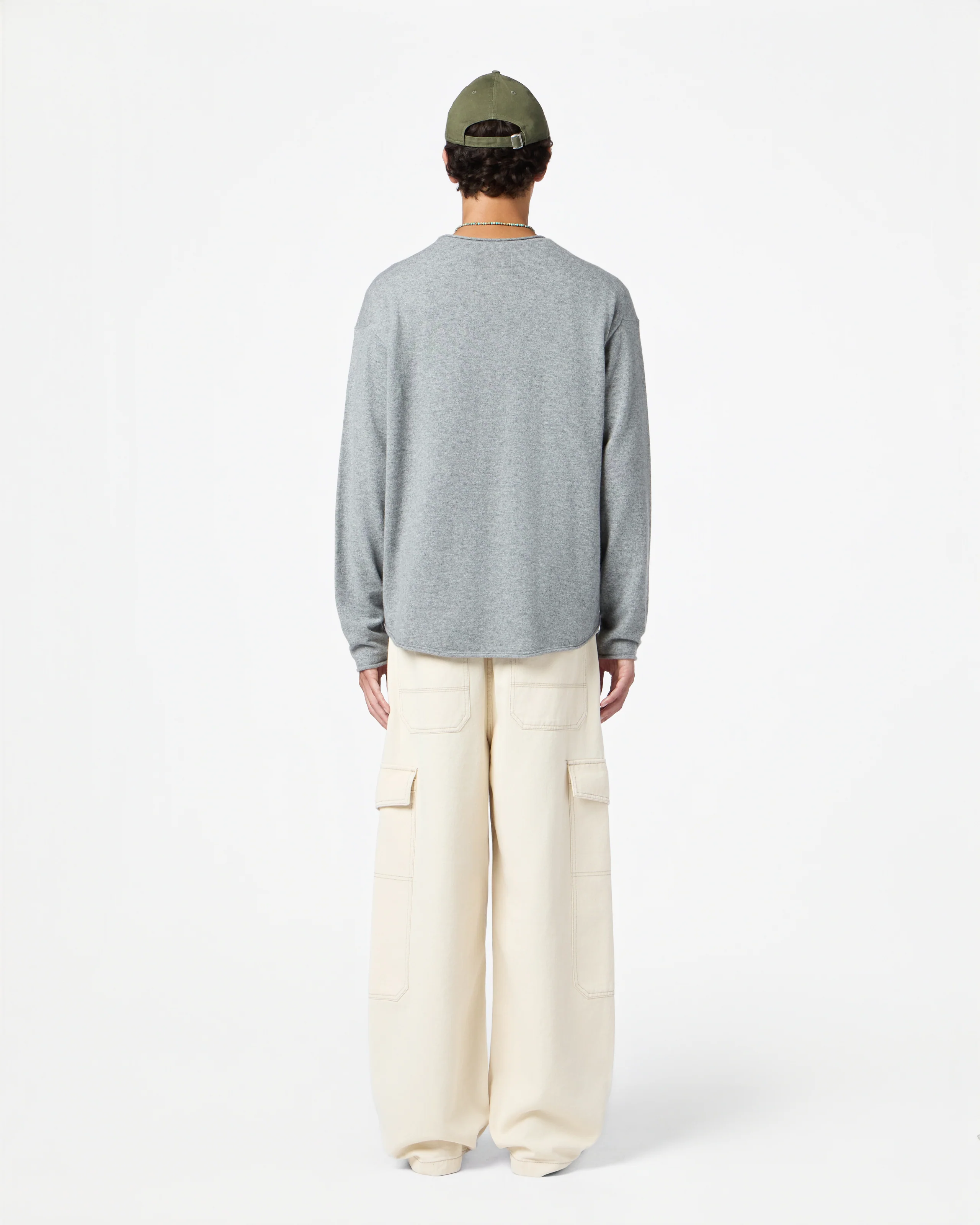 GUEST IN RESIDENCE Oversize Cashmere Pullover in Heather Grey