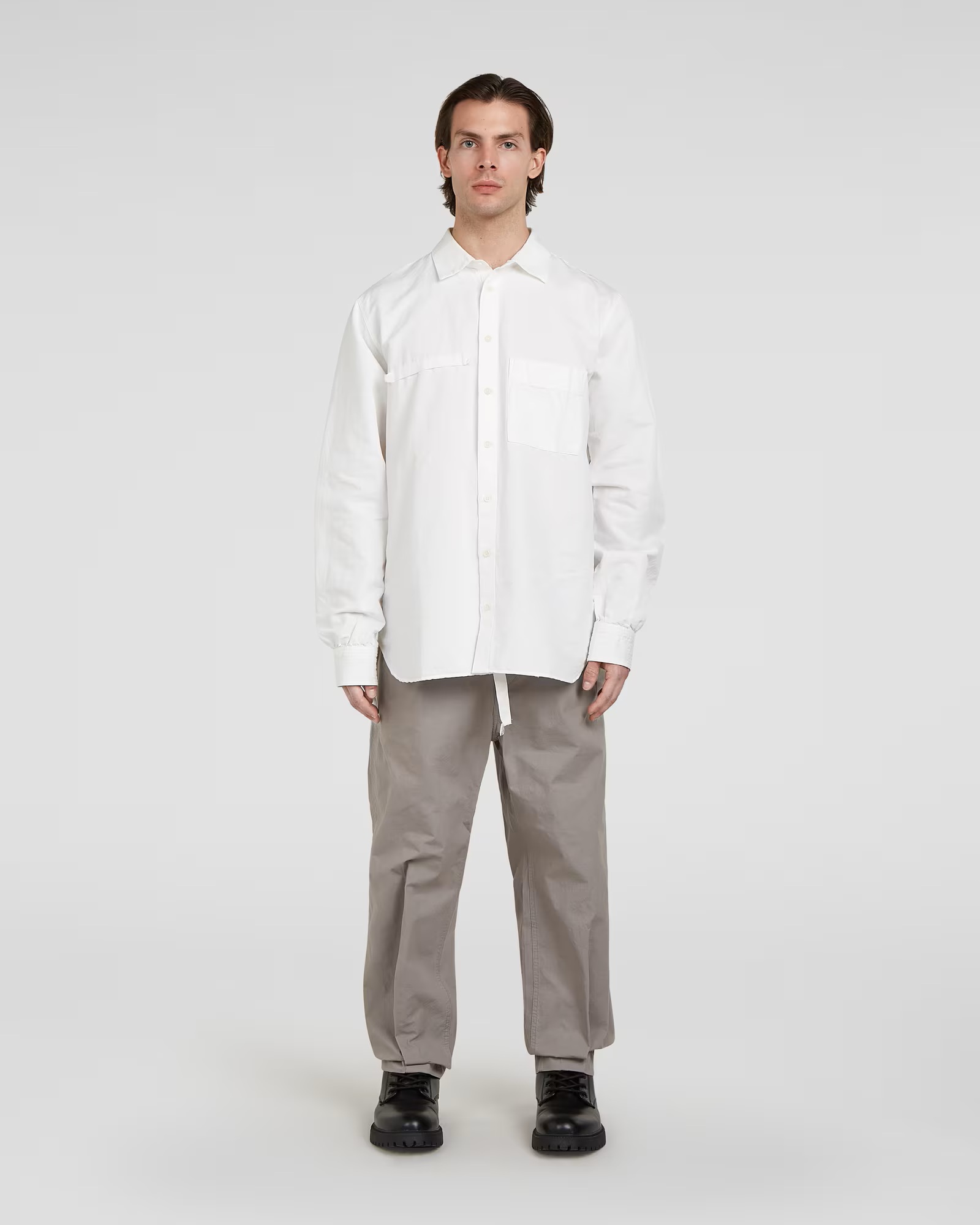 APPLIED ART FORMS Japanese Cargo Pant in Light Charcoal