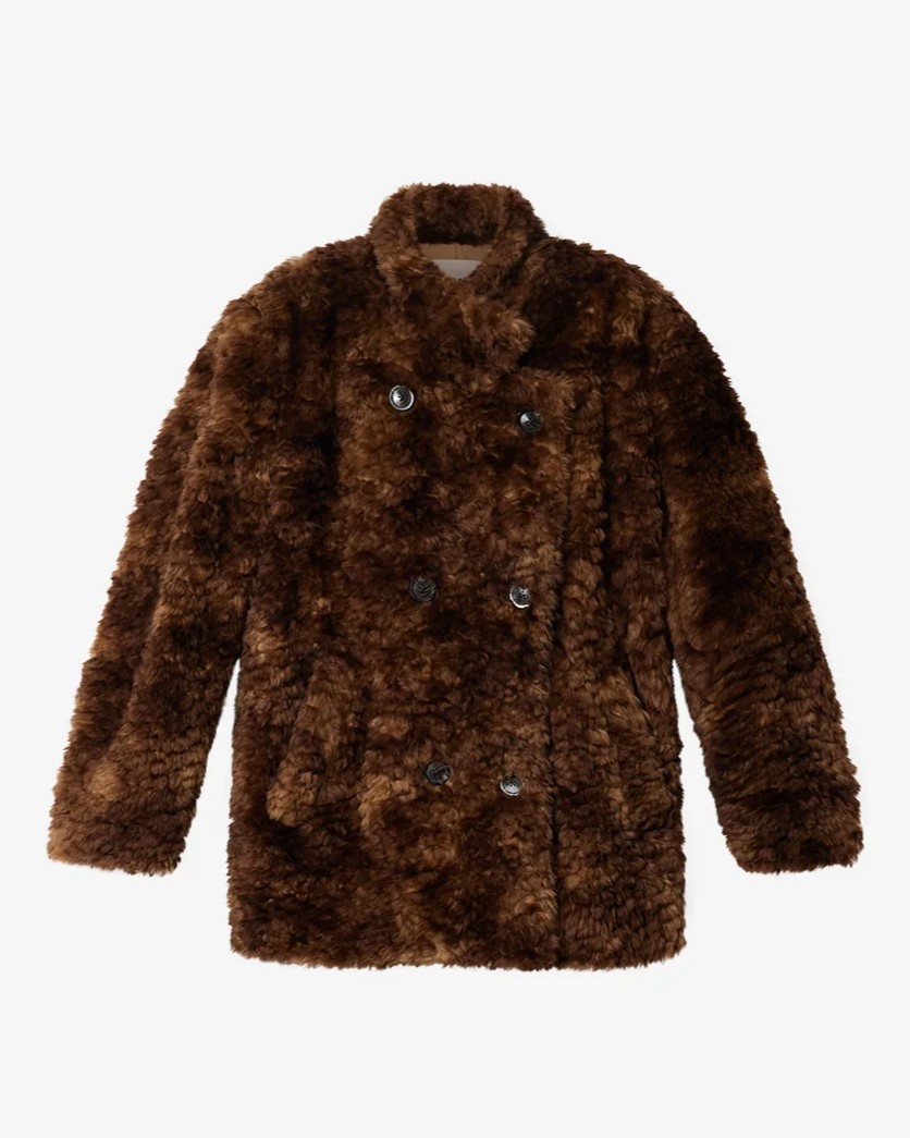 ISABEL MARANT ÉTOILE Jya Fake Fur Jacket FR40 / DE38