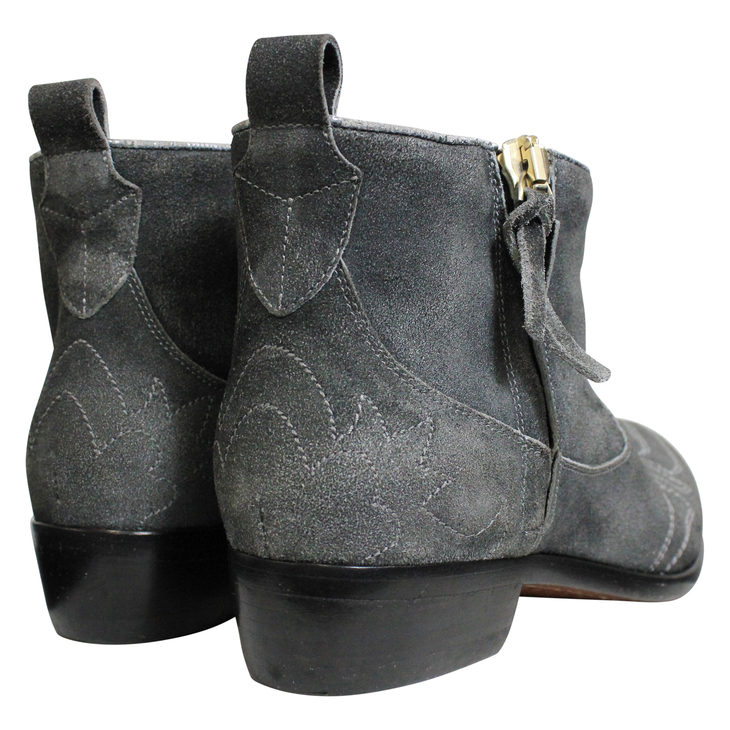 Golden Goose Boots Stiefeletten Zanja Grey Silver G30WS697.A1 EU 37