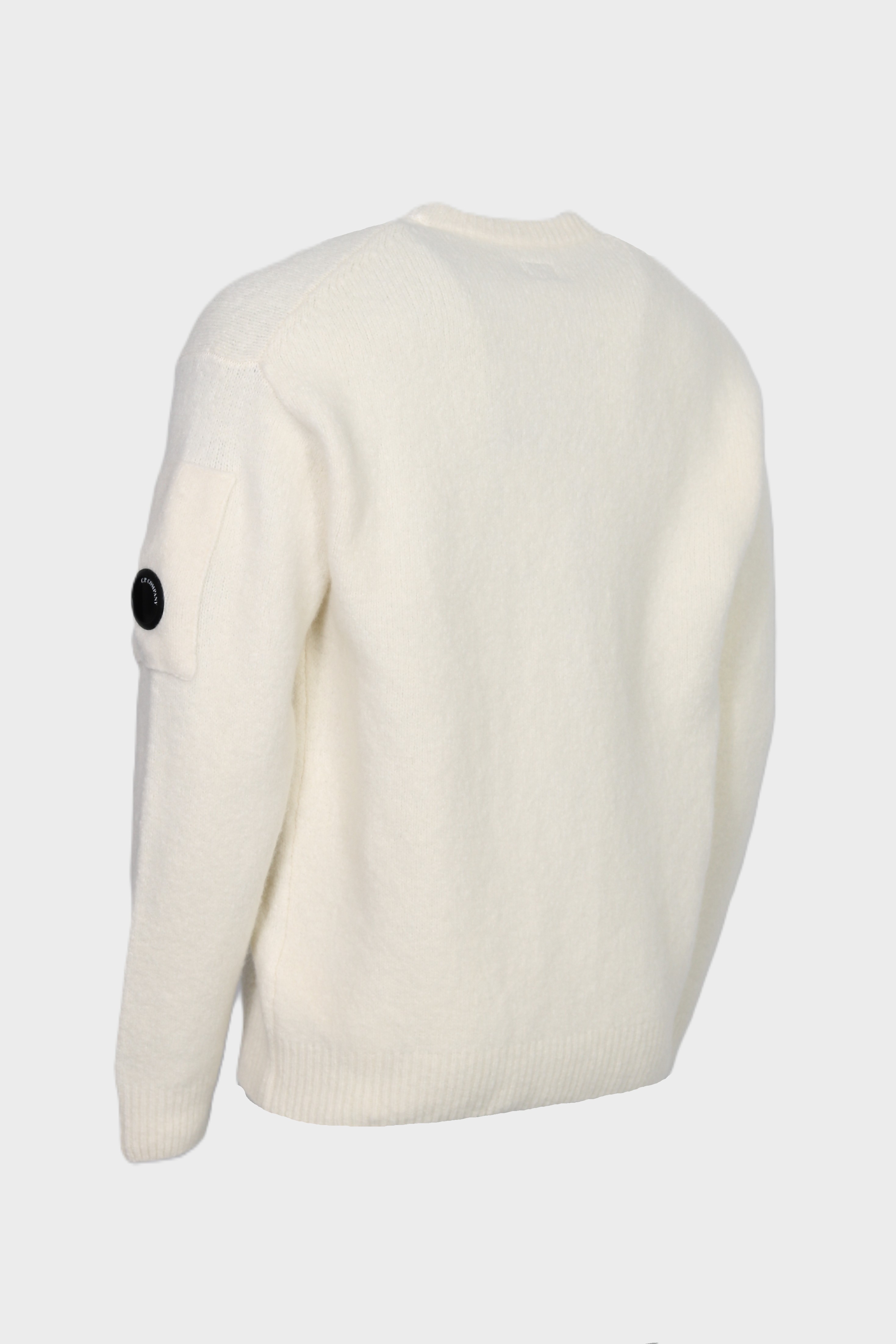 C.P. COMPANY Fluffy Knit Pullover in Gauze White