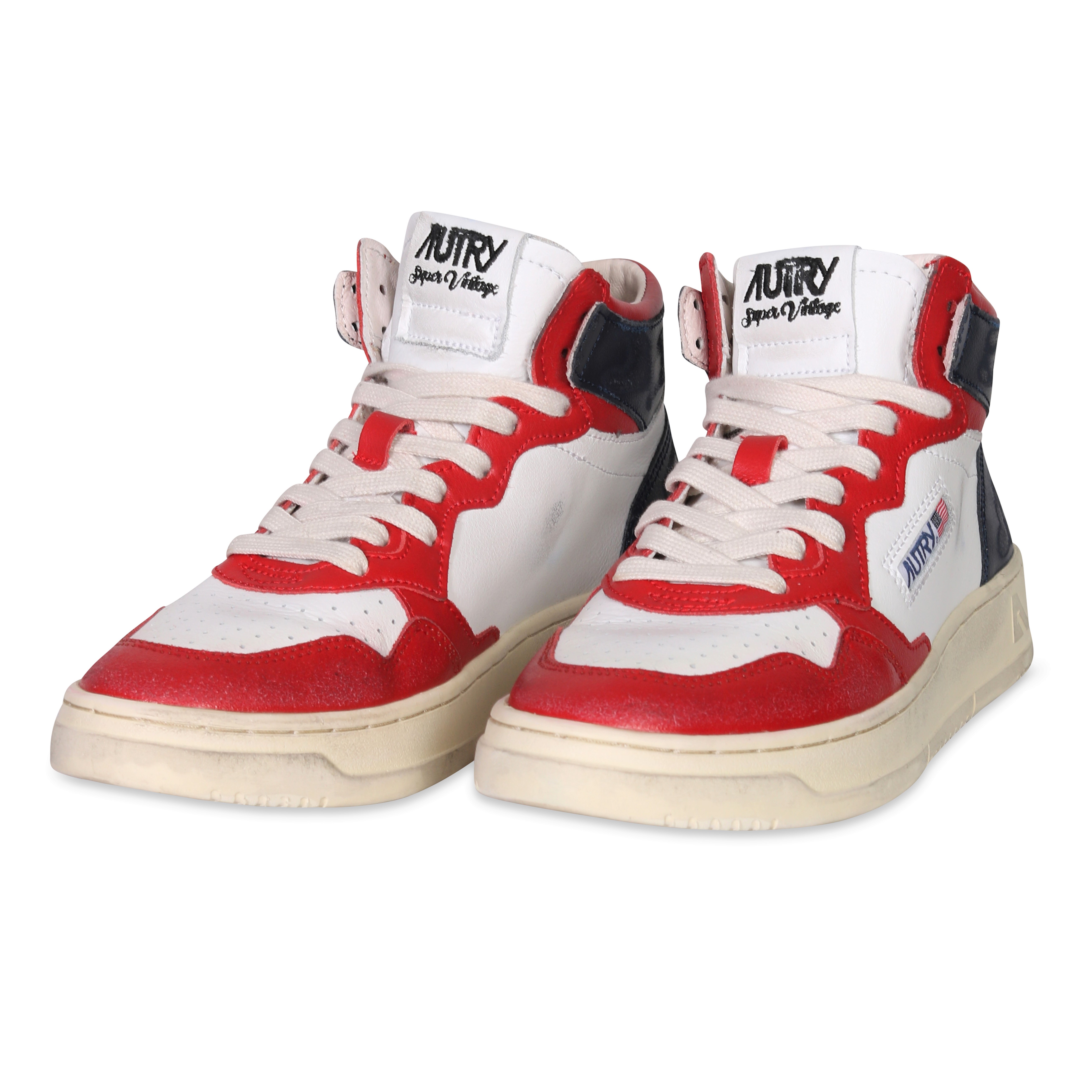 Autry Action Shoes Super Vintage Mid Sneaker White/Blue 43