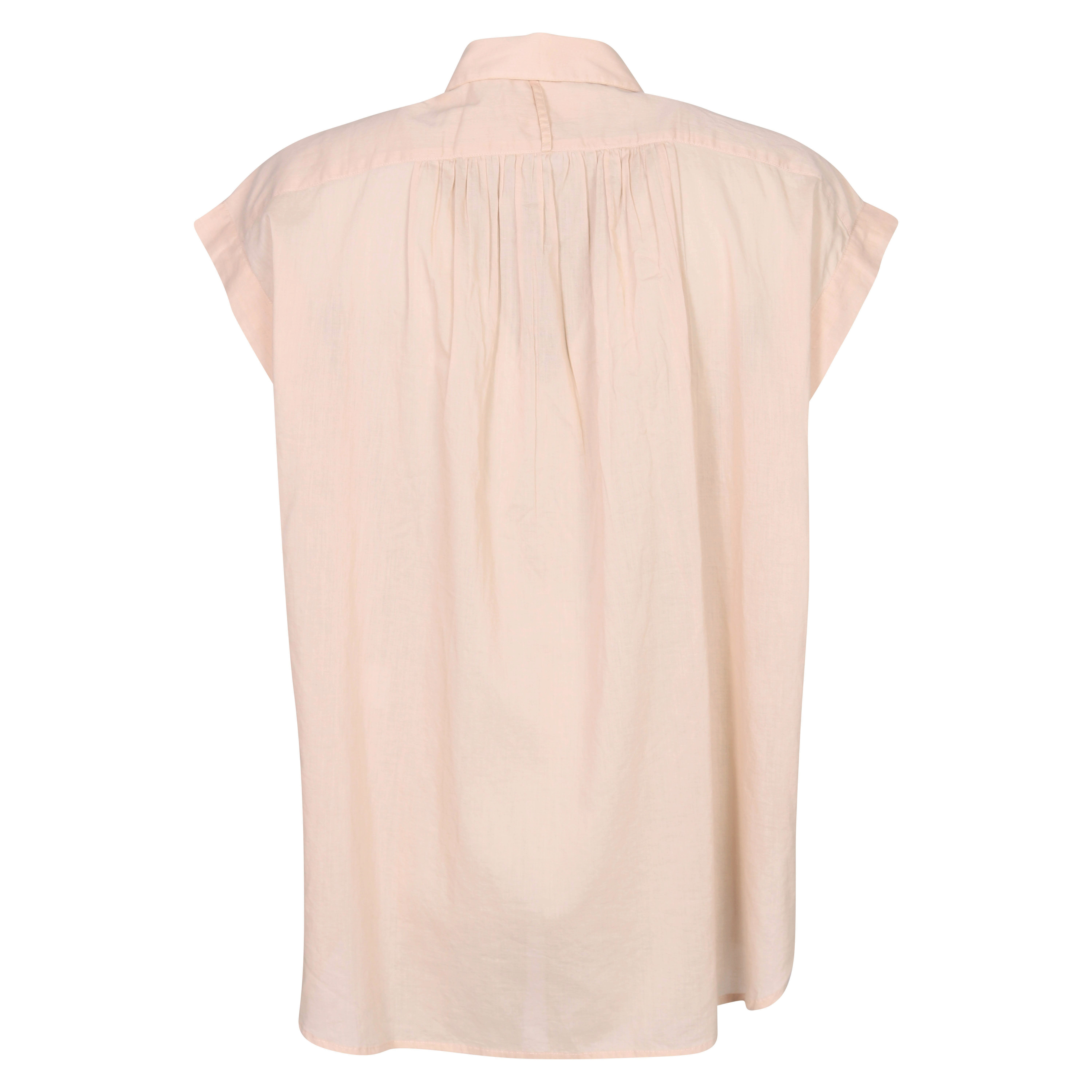 Nili Lotan Cotton Voile Blouse Normandy Camel/Barley S