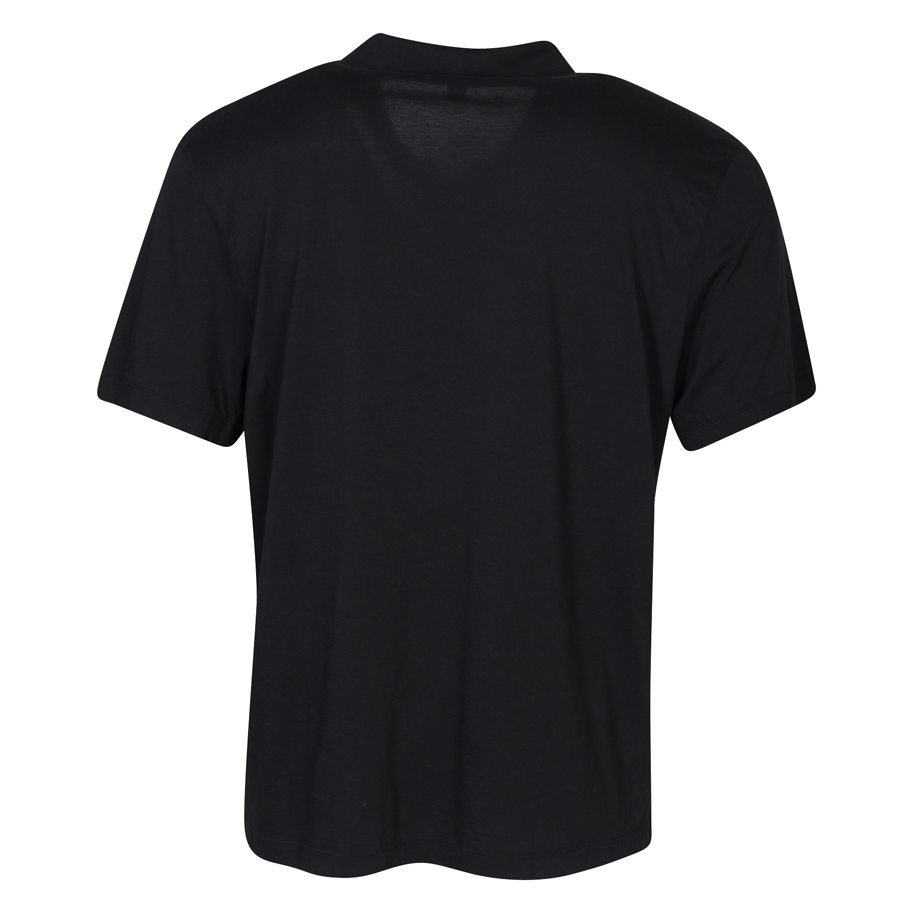 James Perse Elevated Lotus Jersey Polo in Black