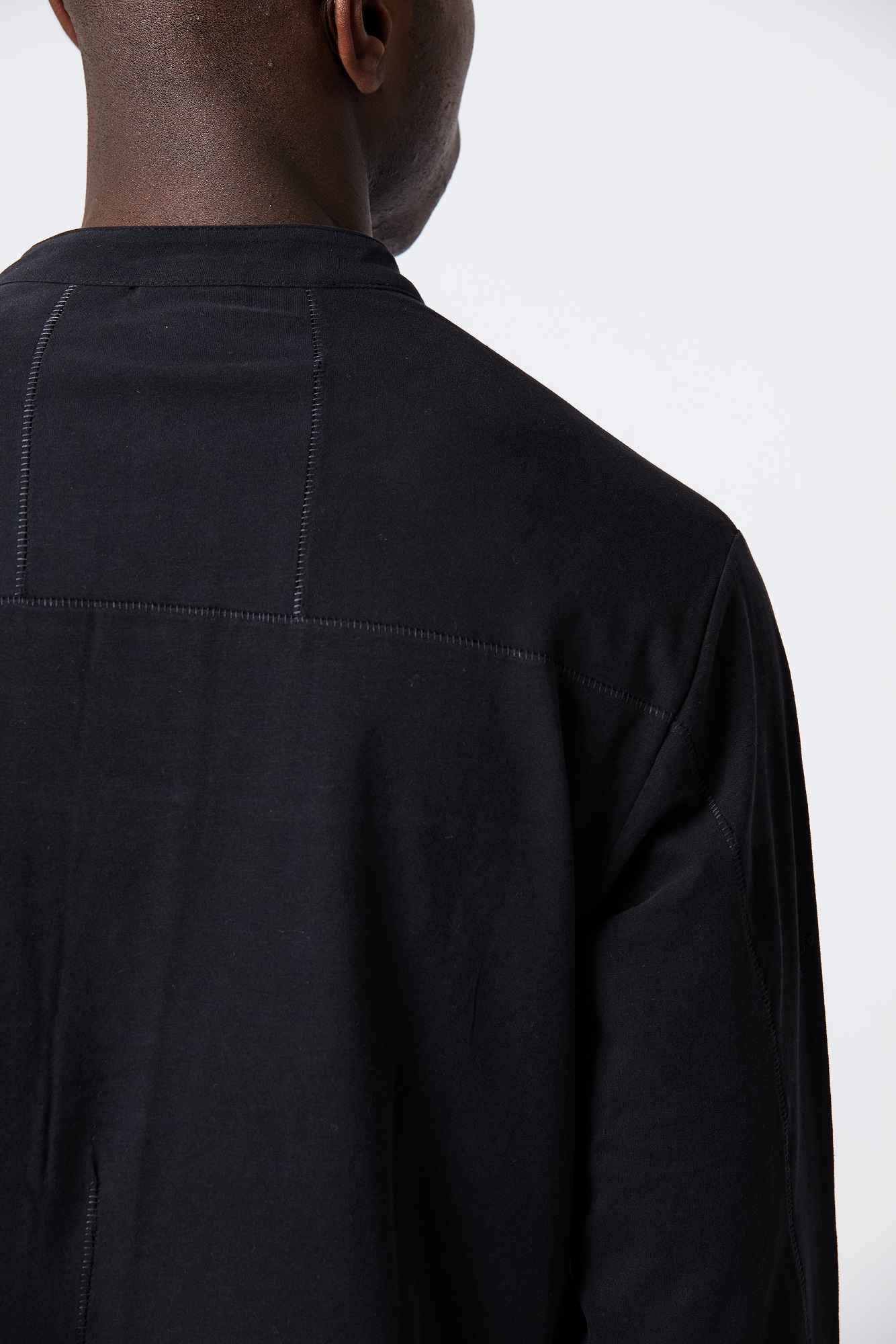 Thom Krom Cotton Shirt in Black XXL